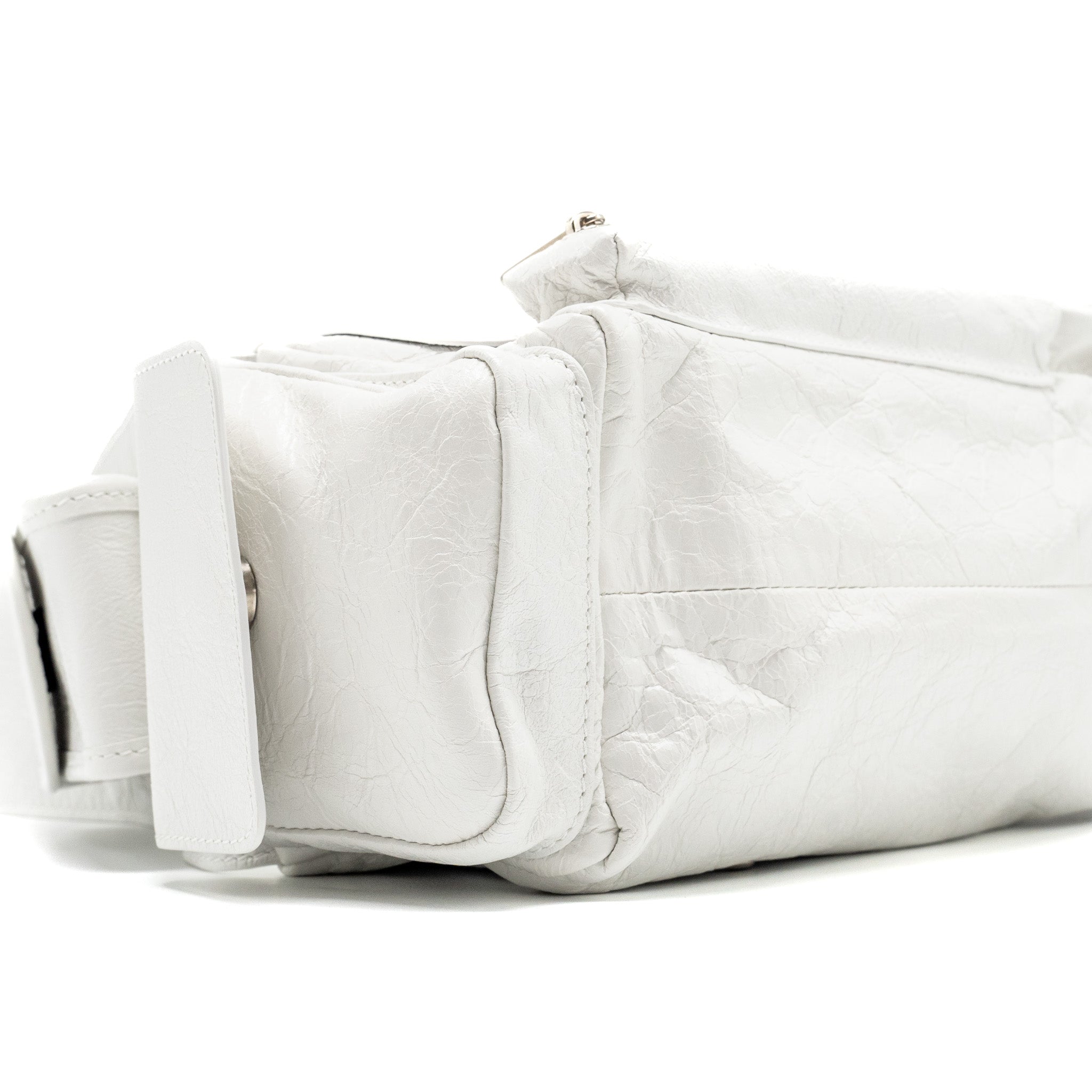 BALENCIAGA SUPERBUSY XS SLING BAG CALFSKIN OPTIC WHITE SHW