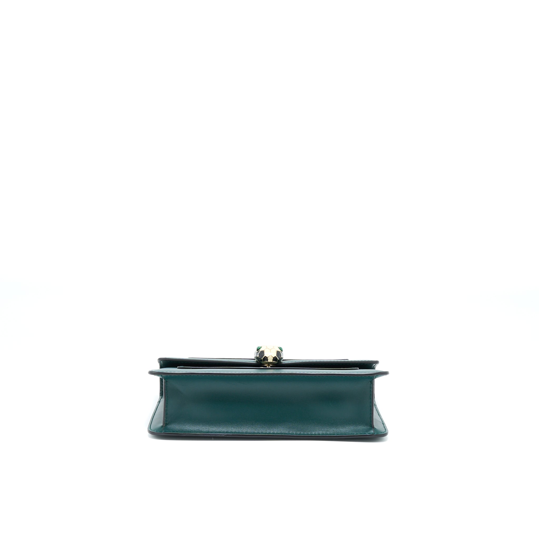 BVLGARI SERPENTI FOREVER CHAIN BAG CALFSKIN GREEN LGHW