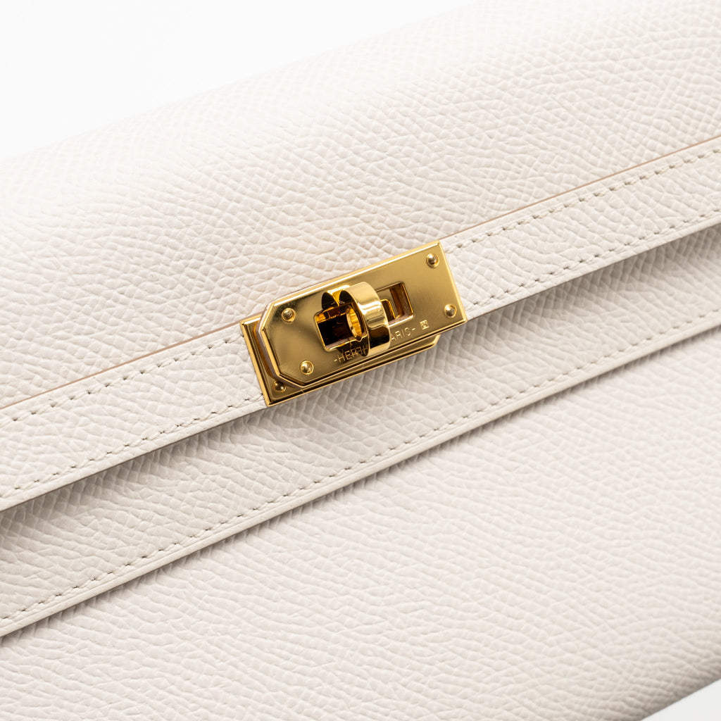 HERMES KELLY TO GO EPSOM GRIS PALE GHW