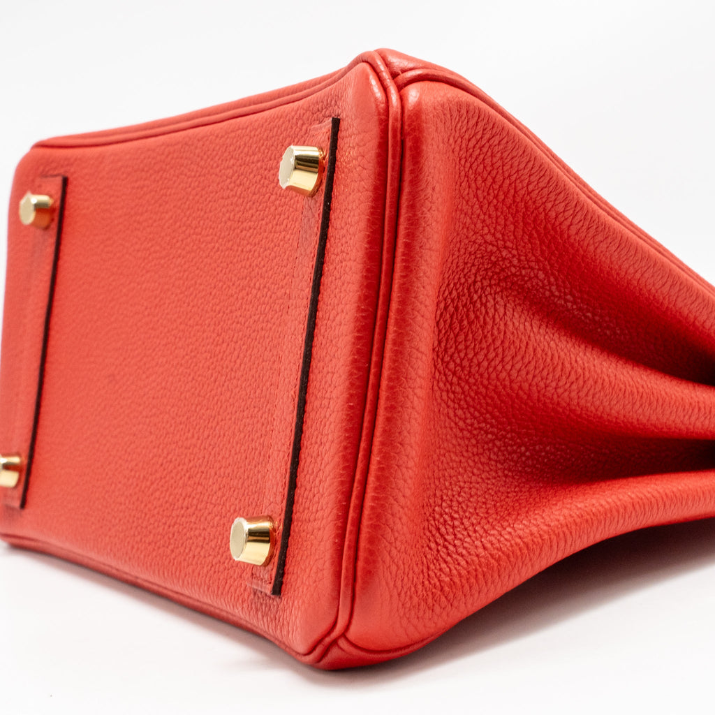 HERMES BIRKIN 25 TOGO ROUGE DE COEUR GHW
