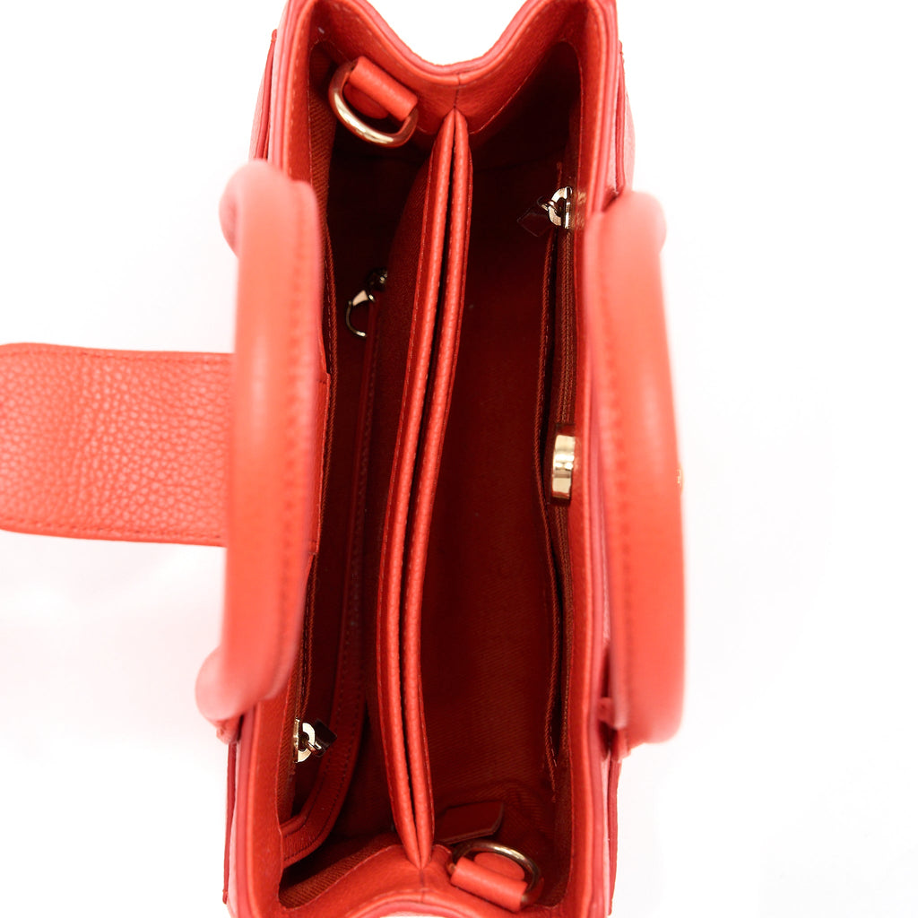 CHANEL NEO EXECUTIVE MINI TOTE CALFSKIN RED GHW