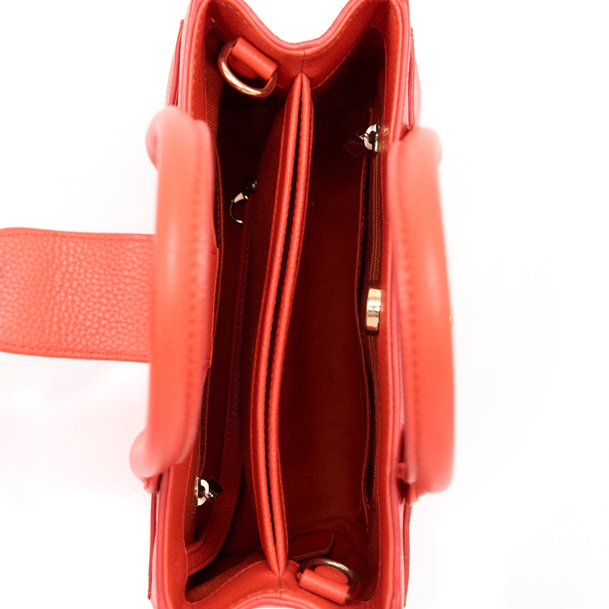 CHANEL NEO EXECUTIVE MINI TOTE CALFSKIN RED GHW