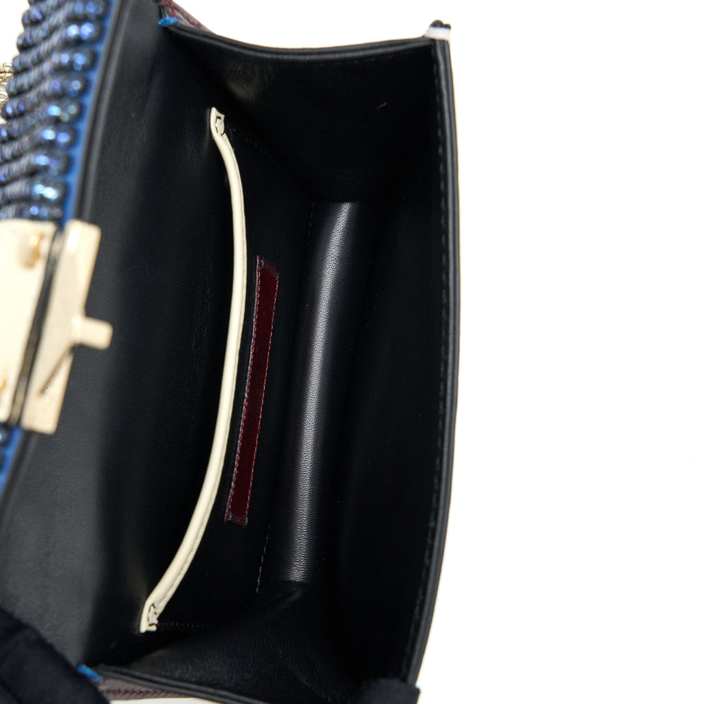 VALENTINO MINI ROCKSTUD CROSSBODY BAG MULTICOLOUR CRYSTALS SHW