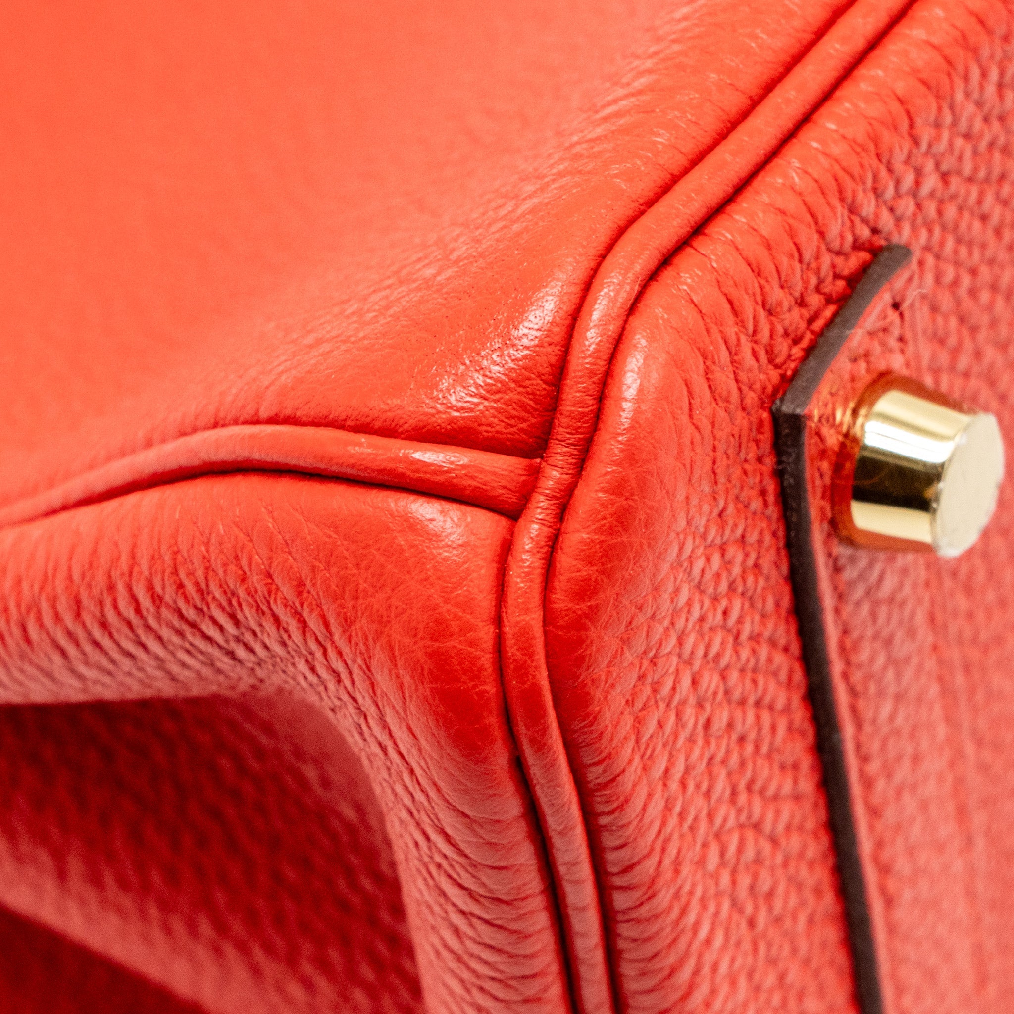 HERMES BIRKIN 25 TOGO ROUGE DE COEUR GHW