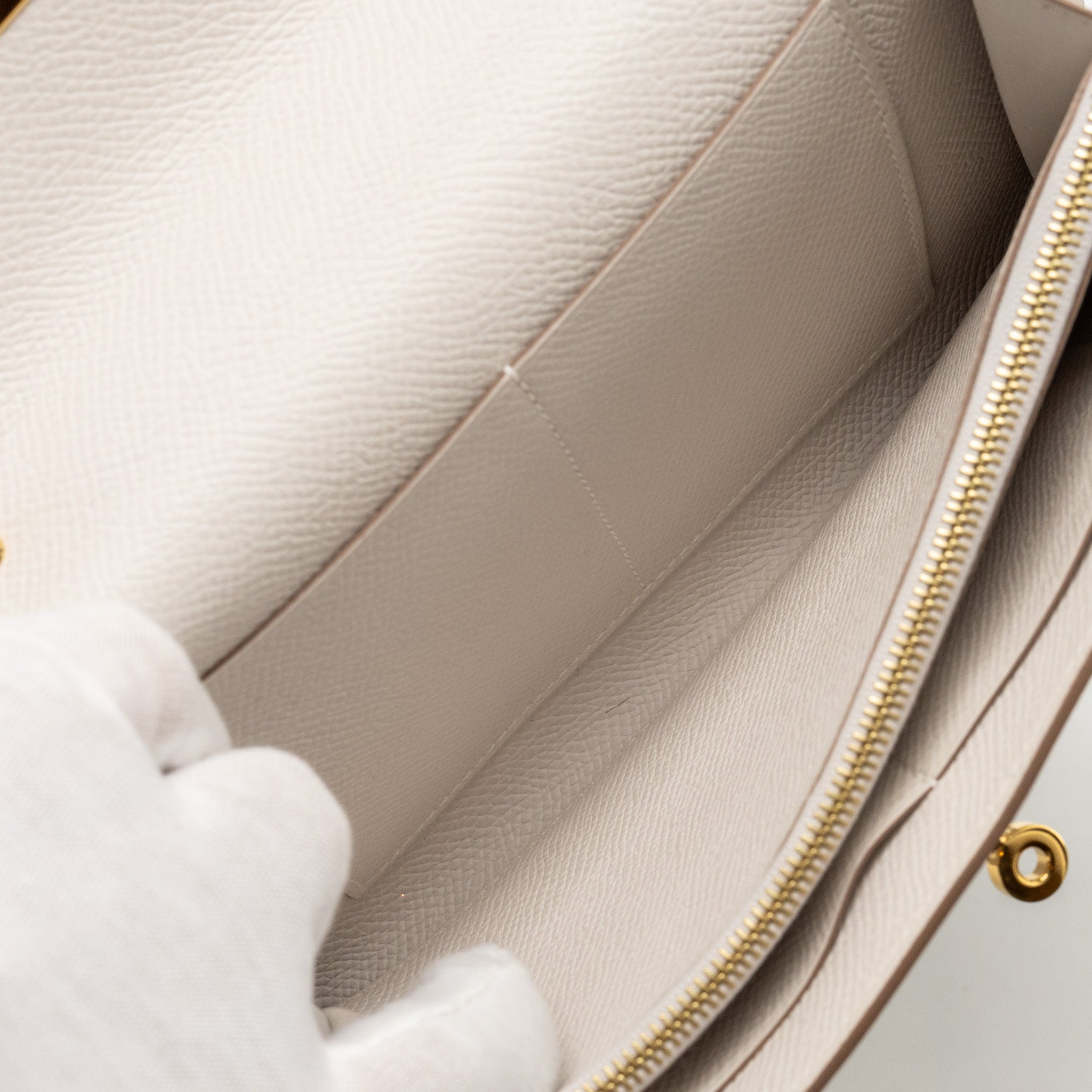 HERMES KELLY TO GO EPSOM GRIS PALE GHW