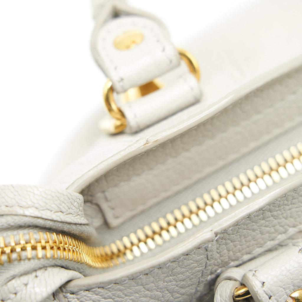 BALENCIAGA MINI GIANT CITY CROSSBODY BAG LIGHT GREY GHW