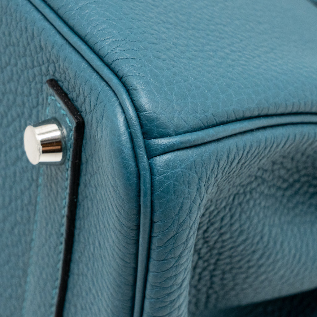 HERMES BIRKIN 30 TOGO VERT BOSPHORUS / BLUE OCEAN SHW