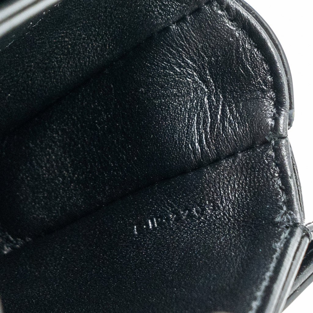 CELINE MINI BESACE SHINY CALFSKIN BLACK GHW