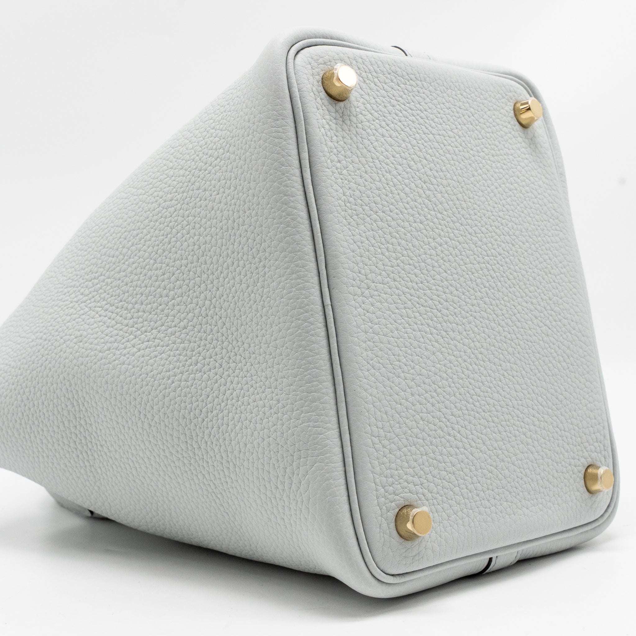 HERMES PICOTIN 18 CLEMENCE BLEU PALE GHW