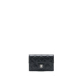 CHANEL CLASSIC FLAP CARD HOLDER CAVIAR BLACK SHW (HOLOGRAM)