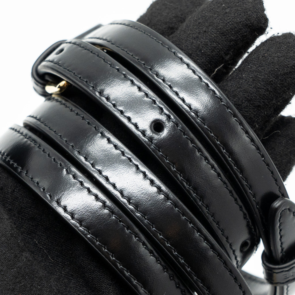 CELINE MINI BESACE SHINY CALFSKIN BLACK GHW