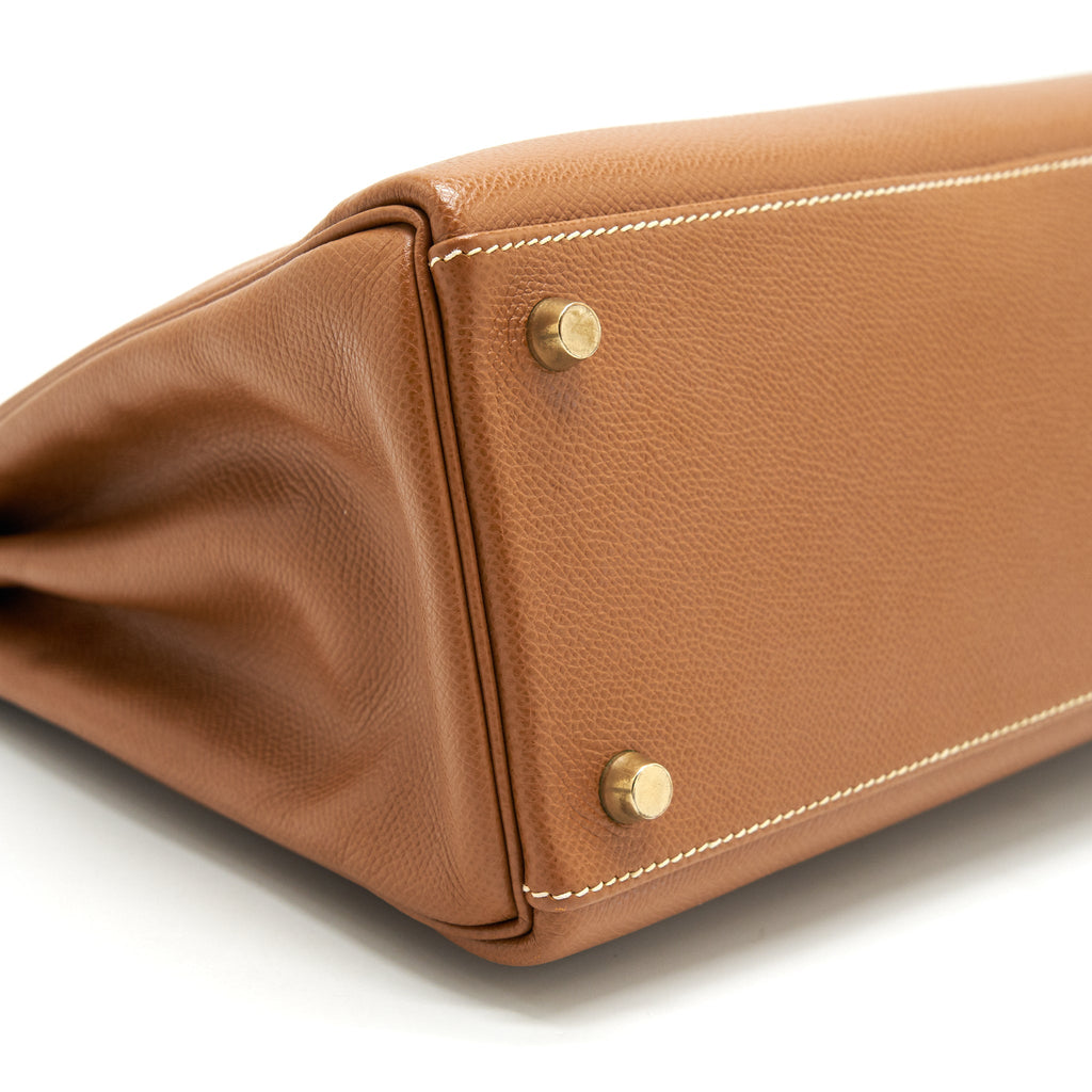 HERMES KELLY 32 GOLD EPSOM GHW