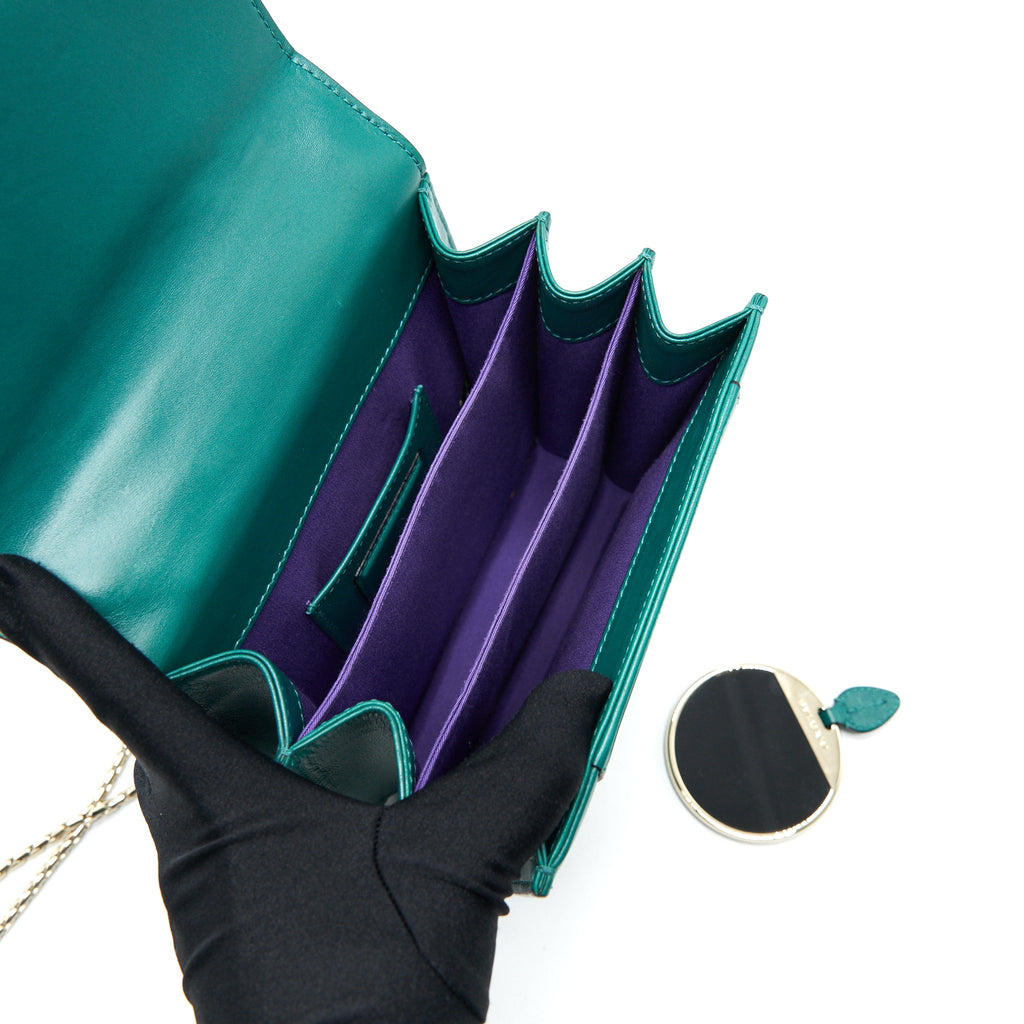 BVLGARI SERPENTI FOREVER CROSSBODY BAG GREEN