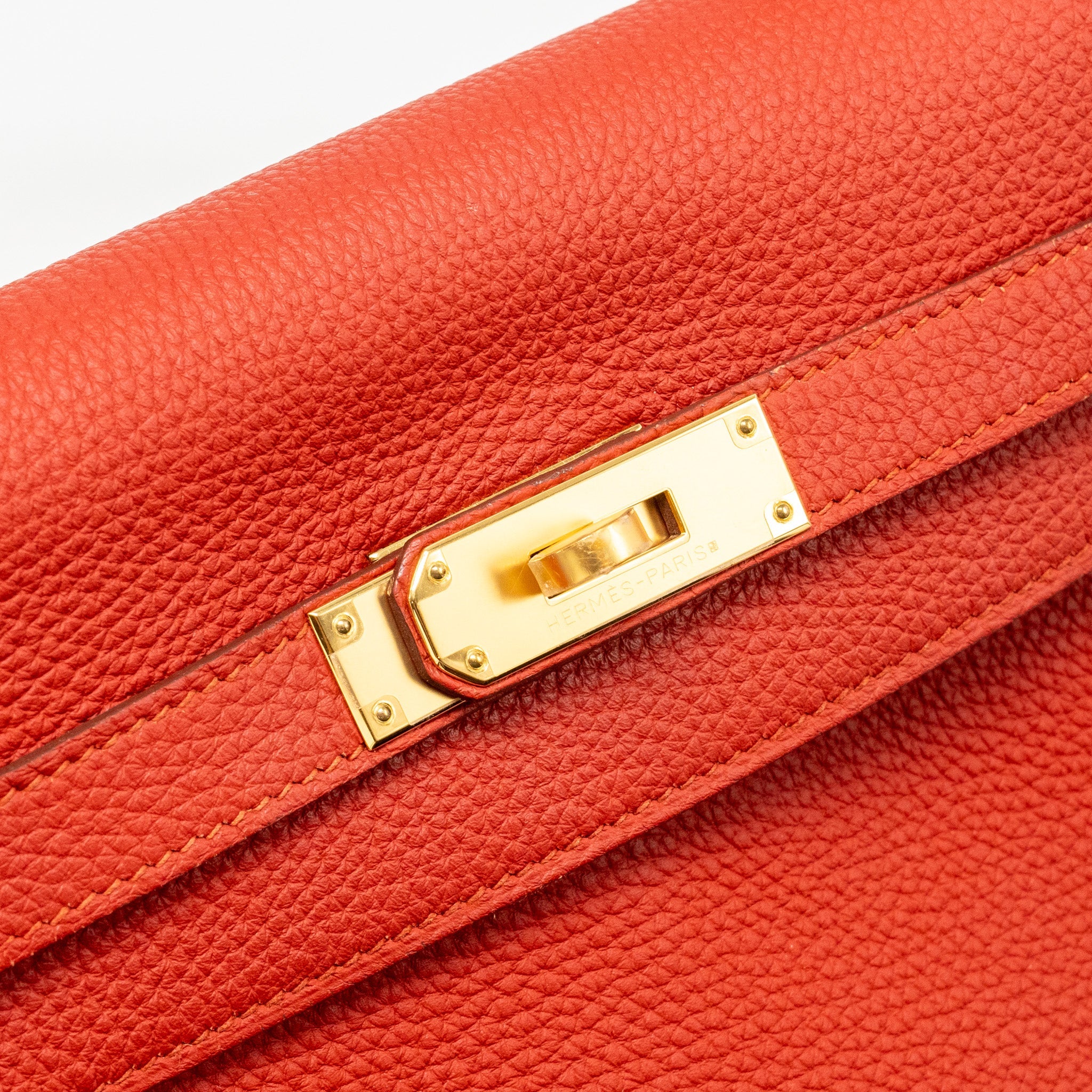 HERMES KELLY 32 TOGO 5E VERMILLION GHW