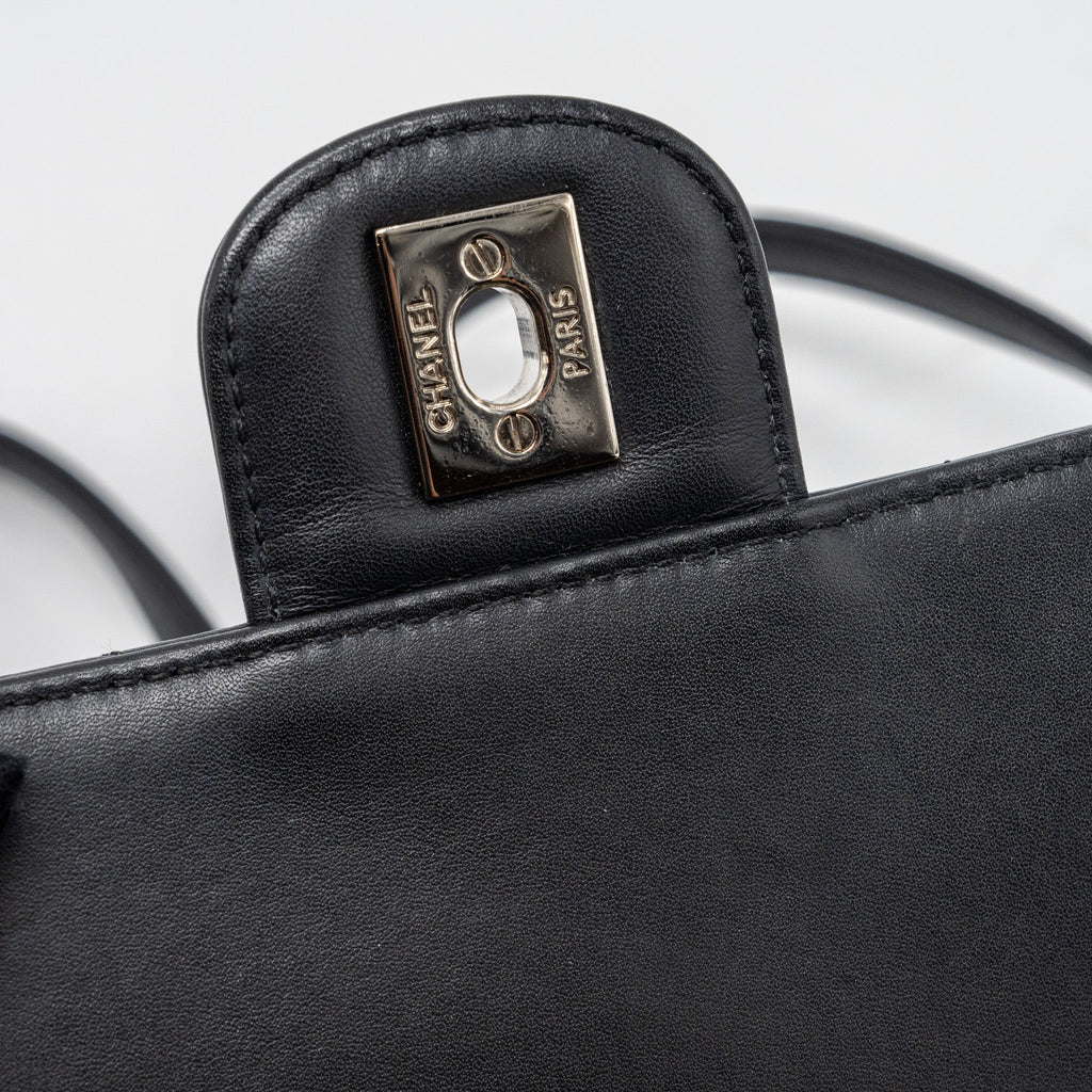 CHANEL SMALL URBAN SPIRIT BACKPACK CHEVRON CALFSKIN BLACK SHW