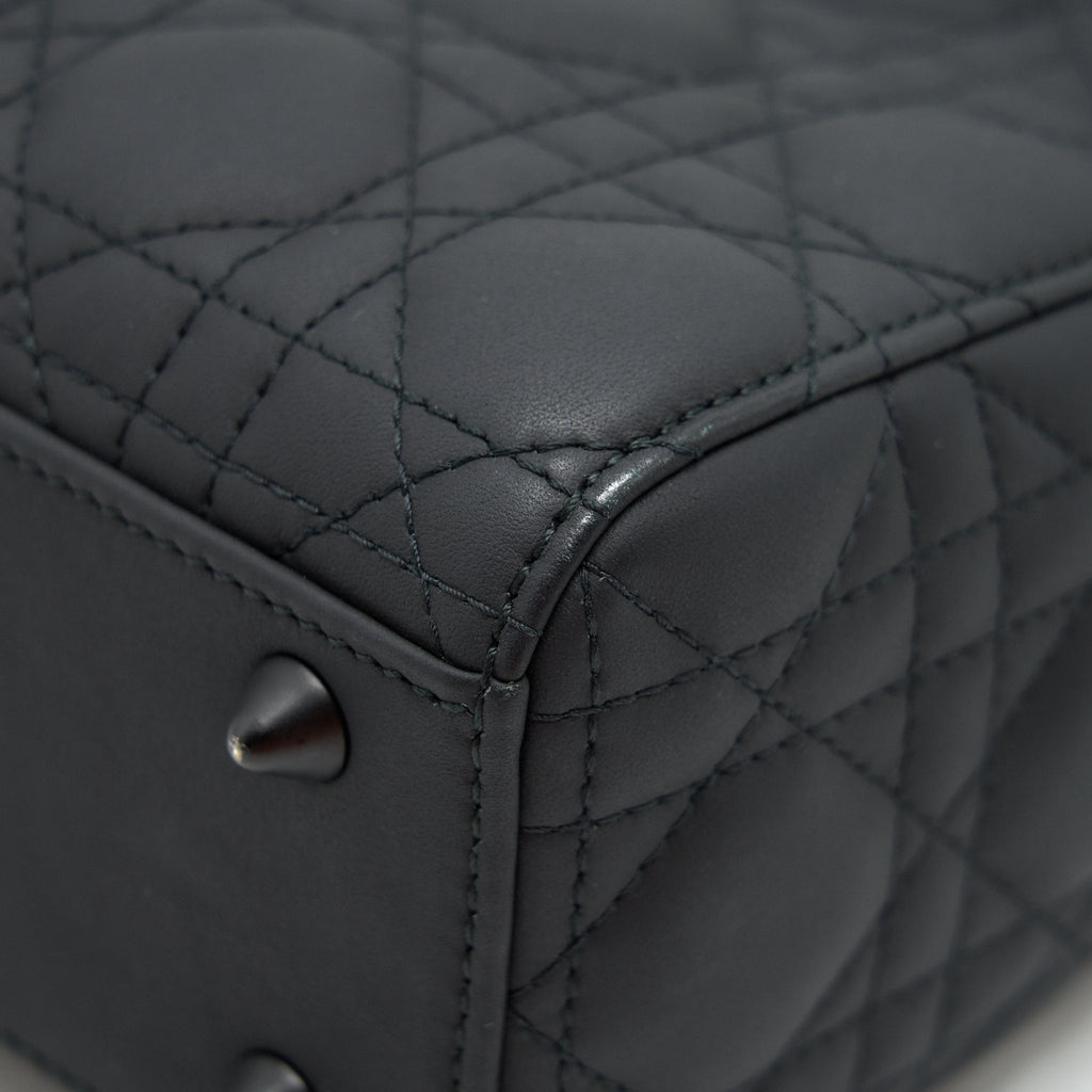 DIOR SMALL LADY DIOR SO BLACK TOTE BAG