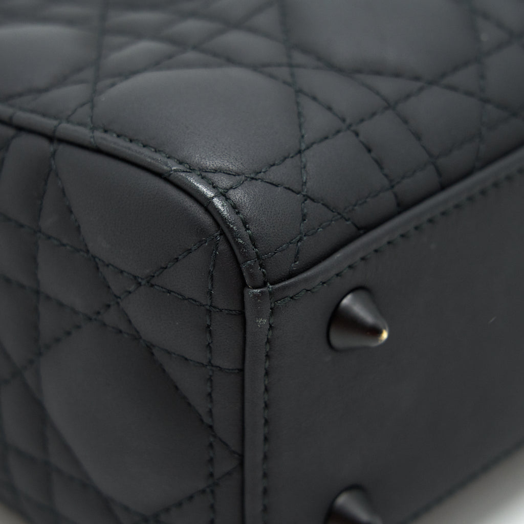 DIOR SMALL LADY DIOR SO BLACK TOTE BAG