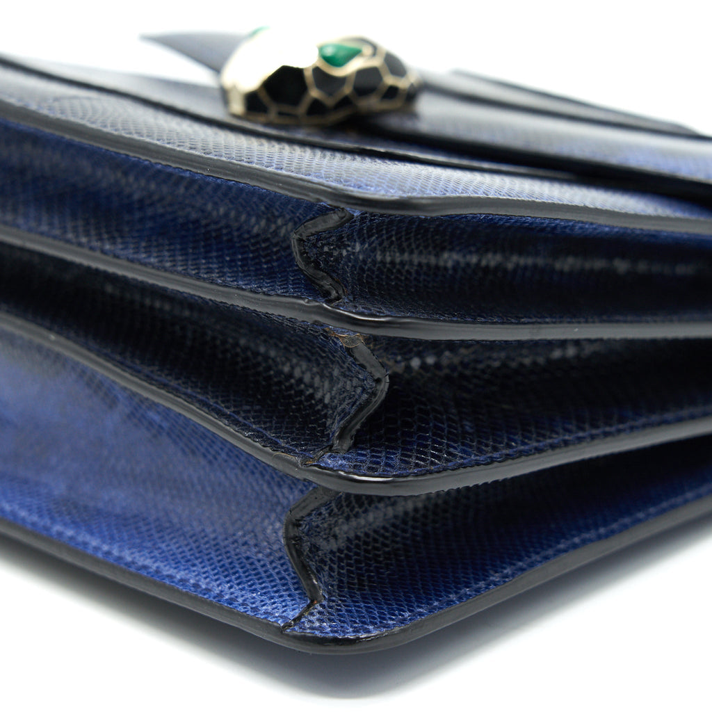 BVLGARI SERPENTI FOREVER CROSSBODY BAG DARK BLUE