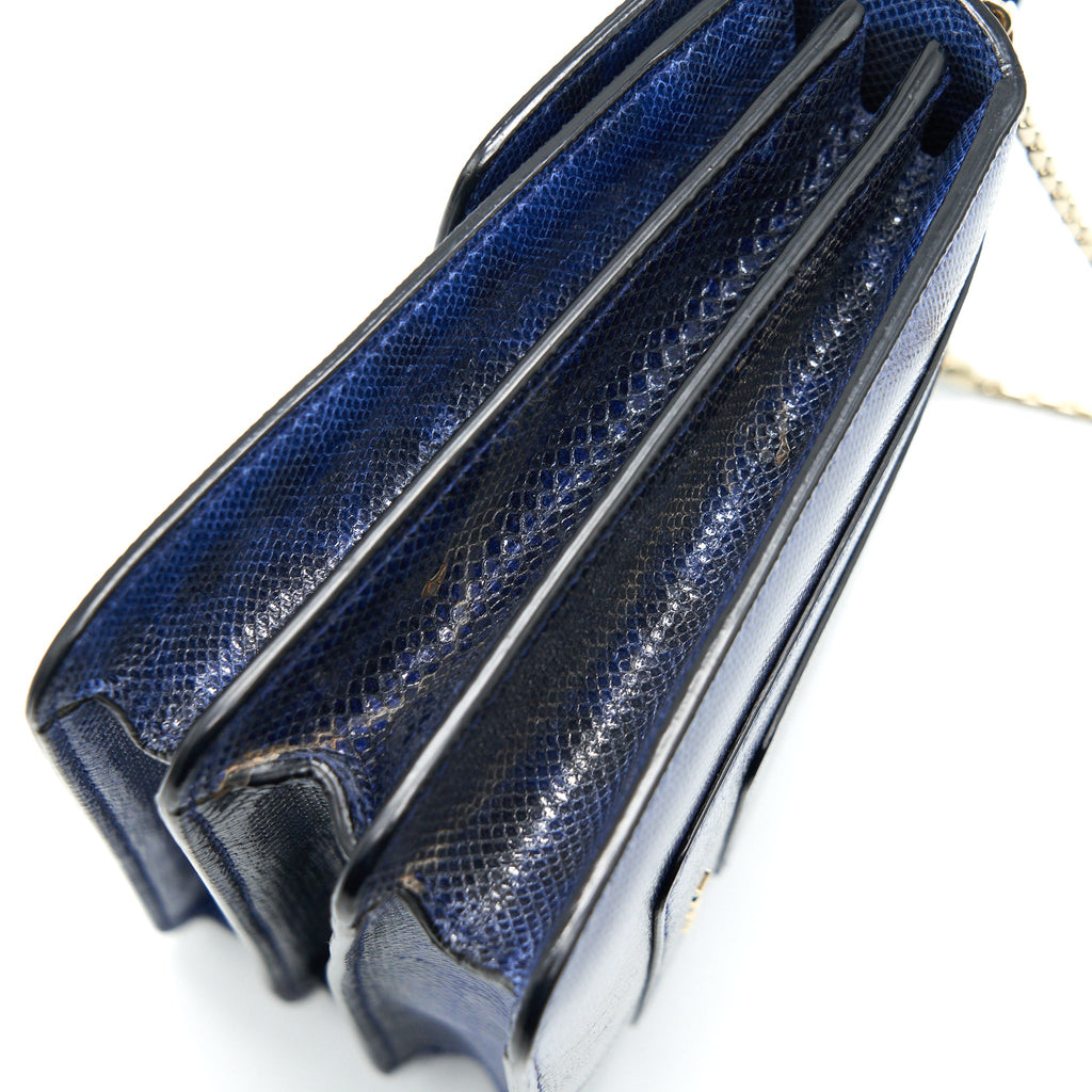 BVLGARI SERPENTI FOREVER CROSSBODY BAG DARK BLUE