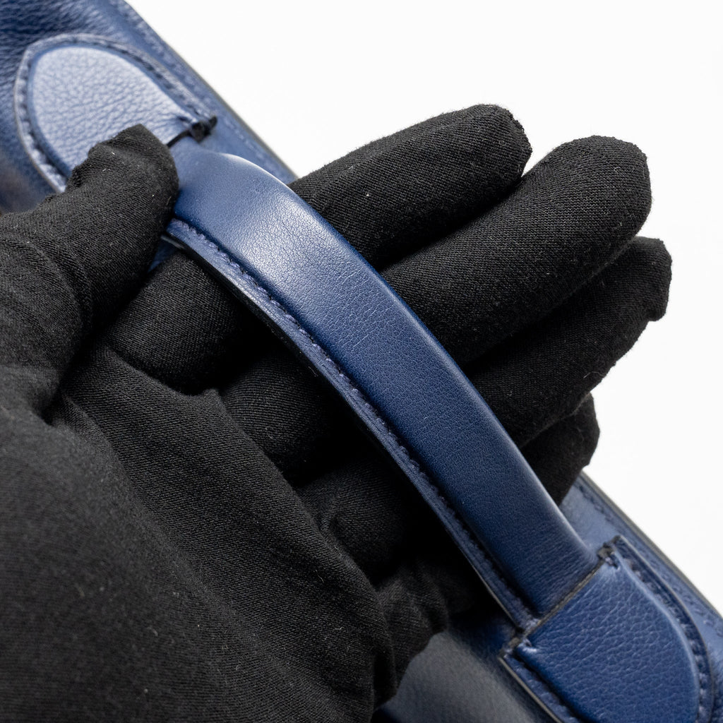 HERMES MINI 24/24 2424-21 BAG EVERCOLOR / SWIFT BLUE GHW