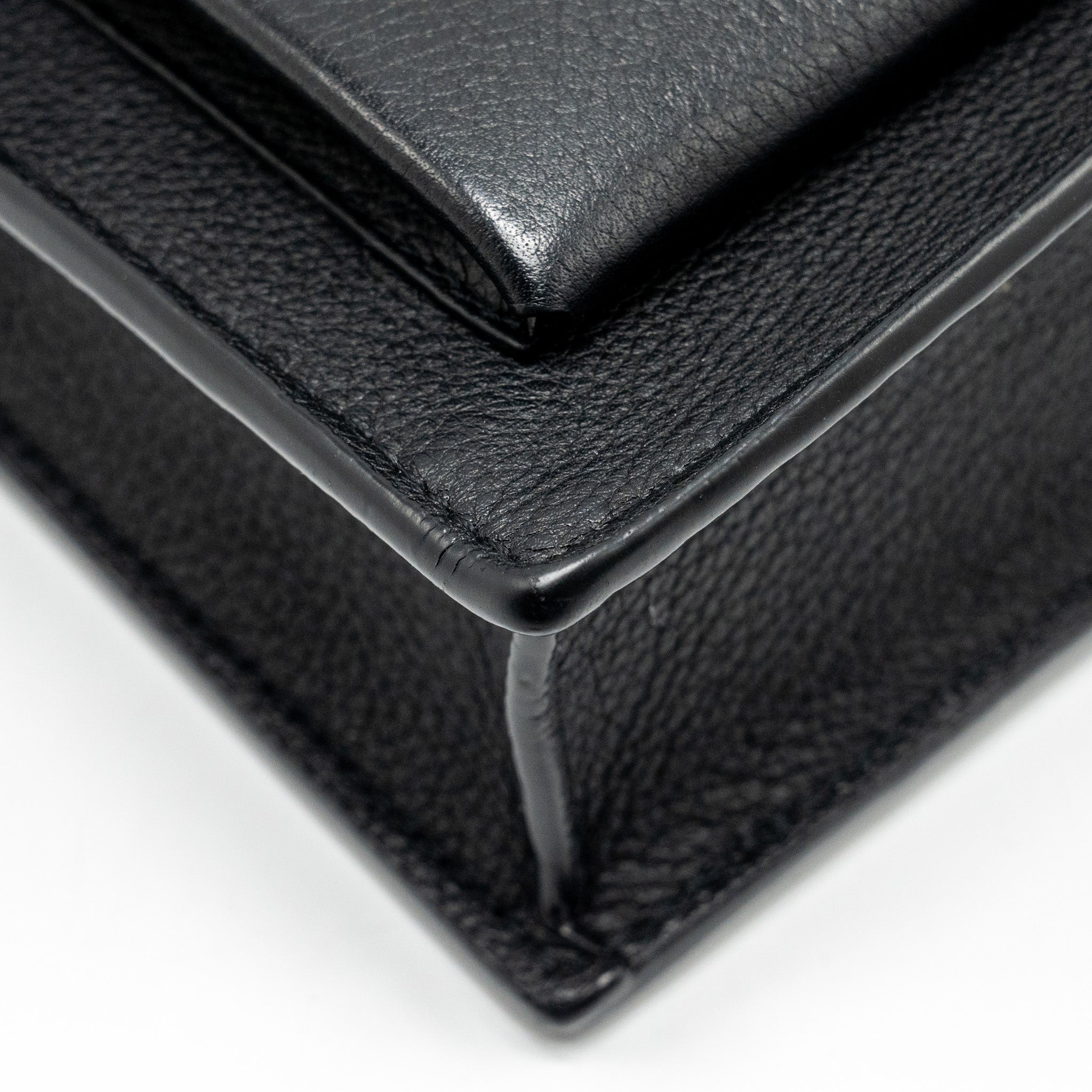 LOUIS VUITTON MYLOCKME CHAIN POCHETTE CALFSKIN BLACK SHW