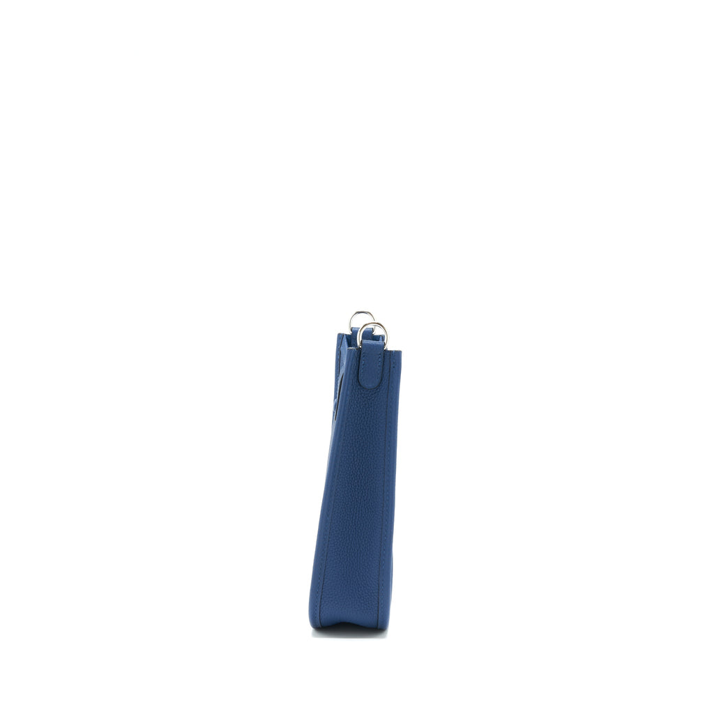 HERMES MINI EVELYNE 16 TAURILLON MAURICE DEEP BLUE/ MULTICOLOUR STRAP SHW