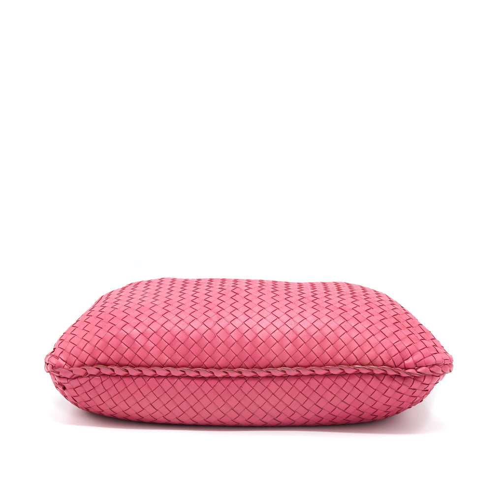 BOTTEGA VENETA INTERCCIATO HOBO BAG PINK GHW