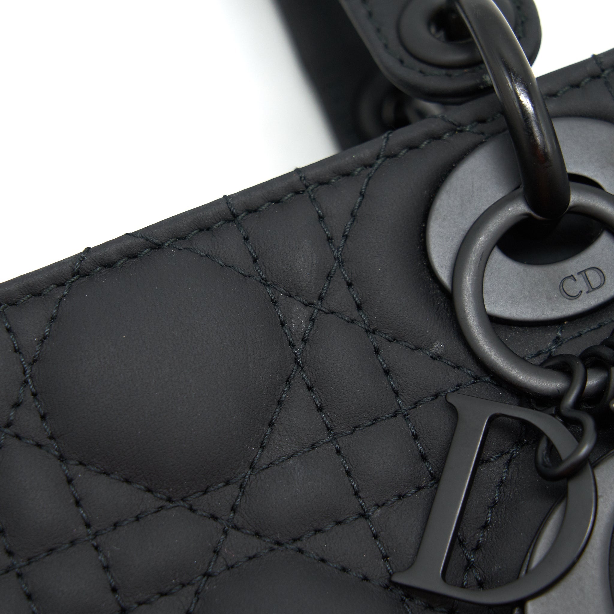 DIOR SMALL LADY DIOR SO BLACK TOTE BAG