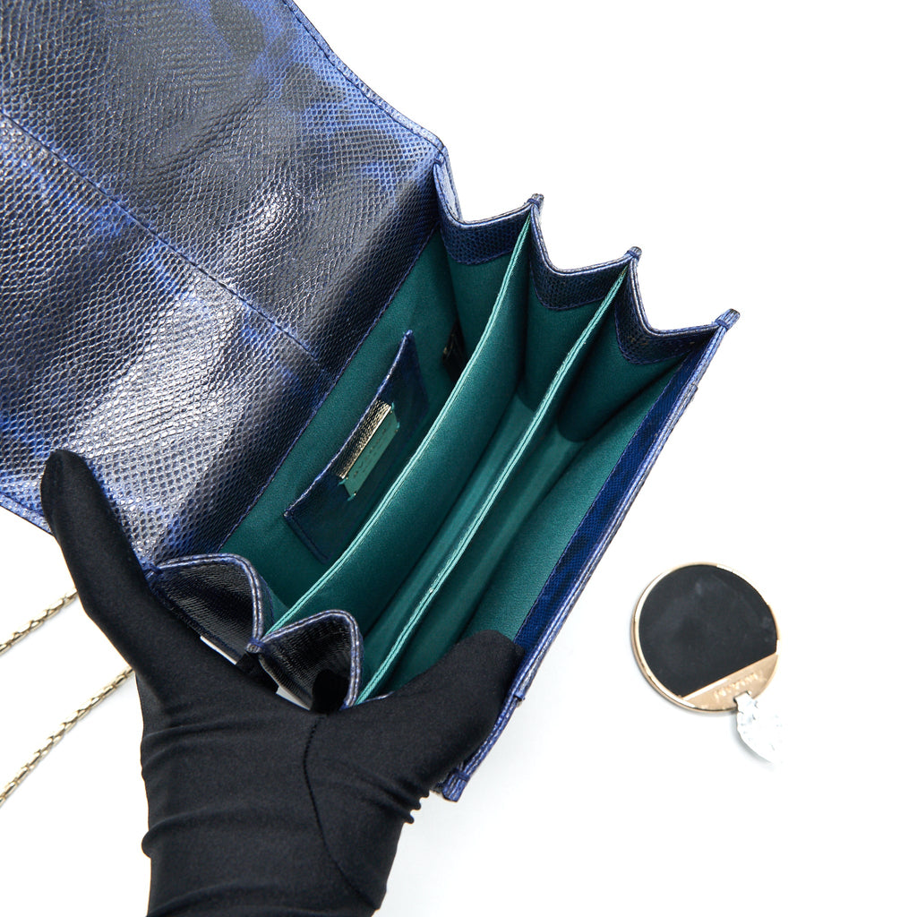 BVLGARI SERPENTI FOREVER CROSSBODY BAG DARK BLUE