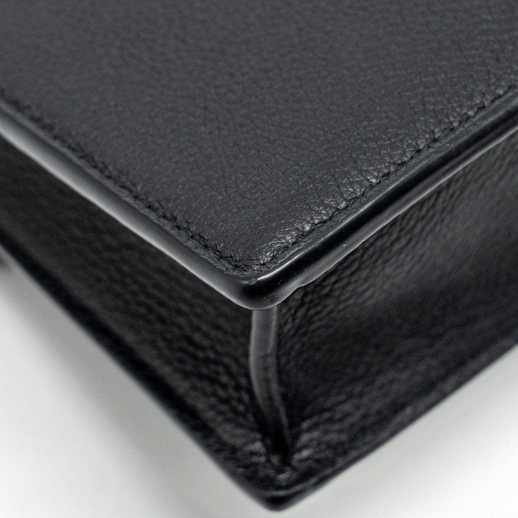 LOUIS VUITTON MYLOCKME CHAIN POCHETTE CALFSKIN BLACK SHW