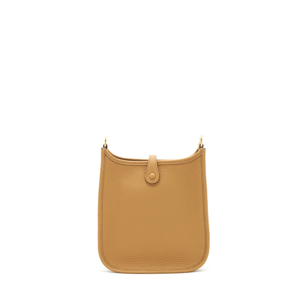 HERMES MINI EVELYNE 16 CLEMENCE BISCUIT GHW
