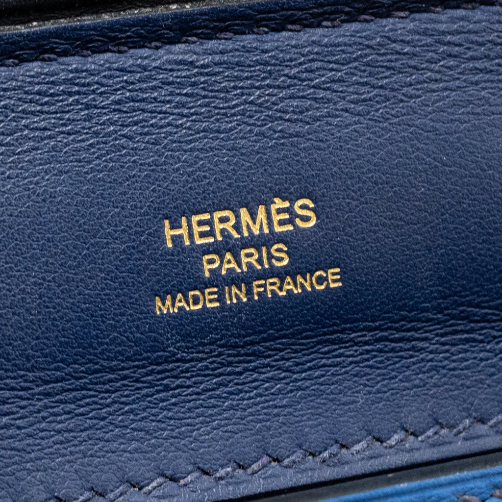 HERMES MINI 24/24 2424-21 BAG EVERCOLOR / SWIFT BLUE GHW