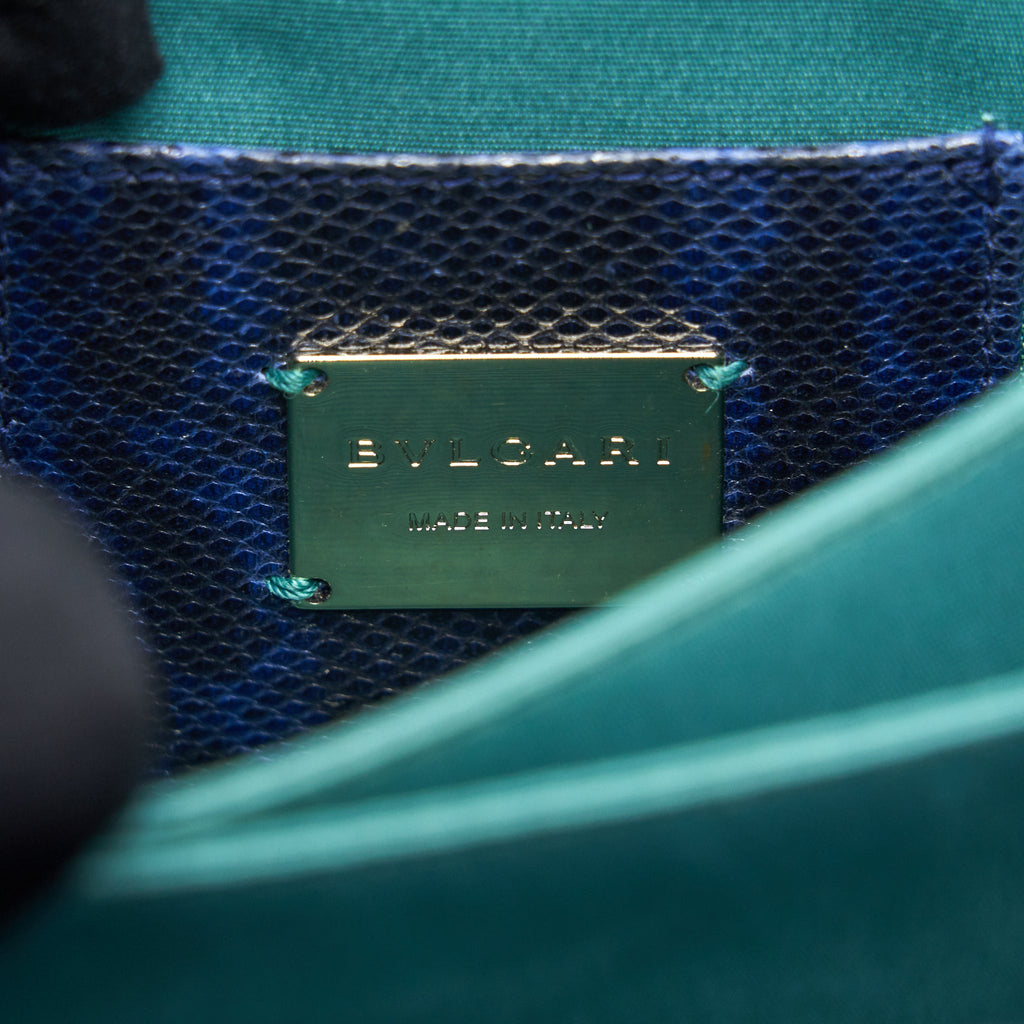 BVLGARI SERPENTI FOREVER CROSSBODY BAG DARK BLUE