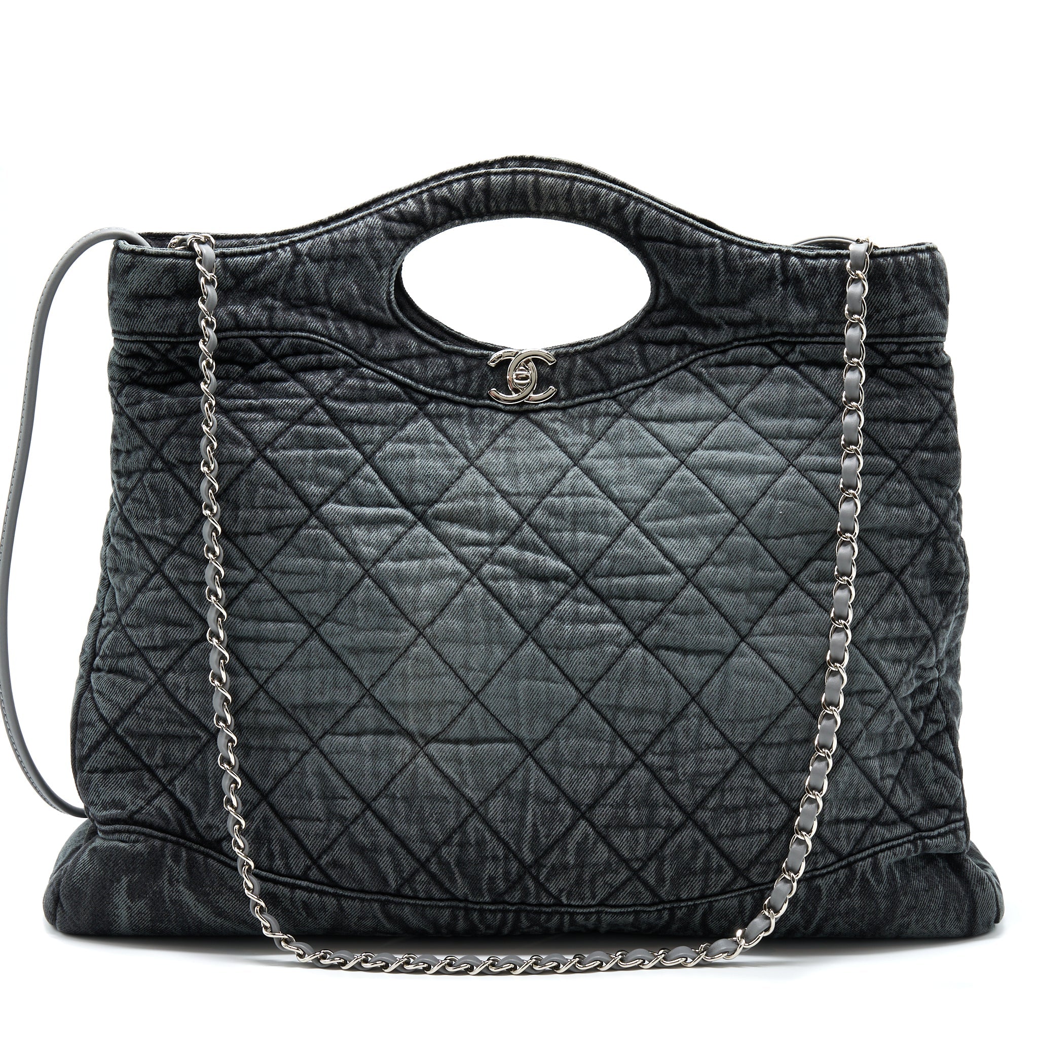 CHANEL 31 BAG DANIM GREY SHW