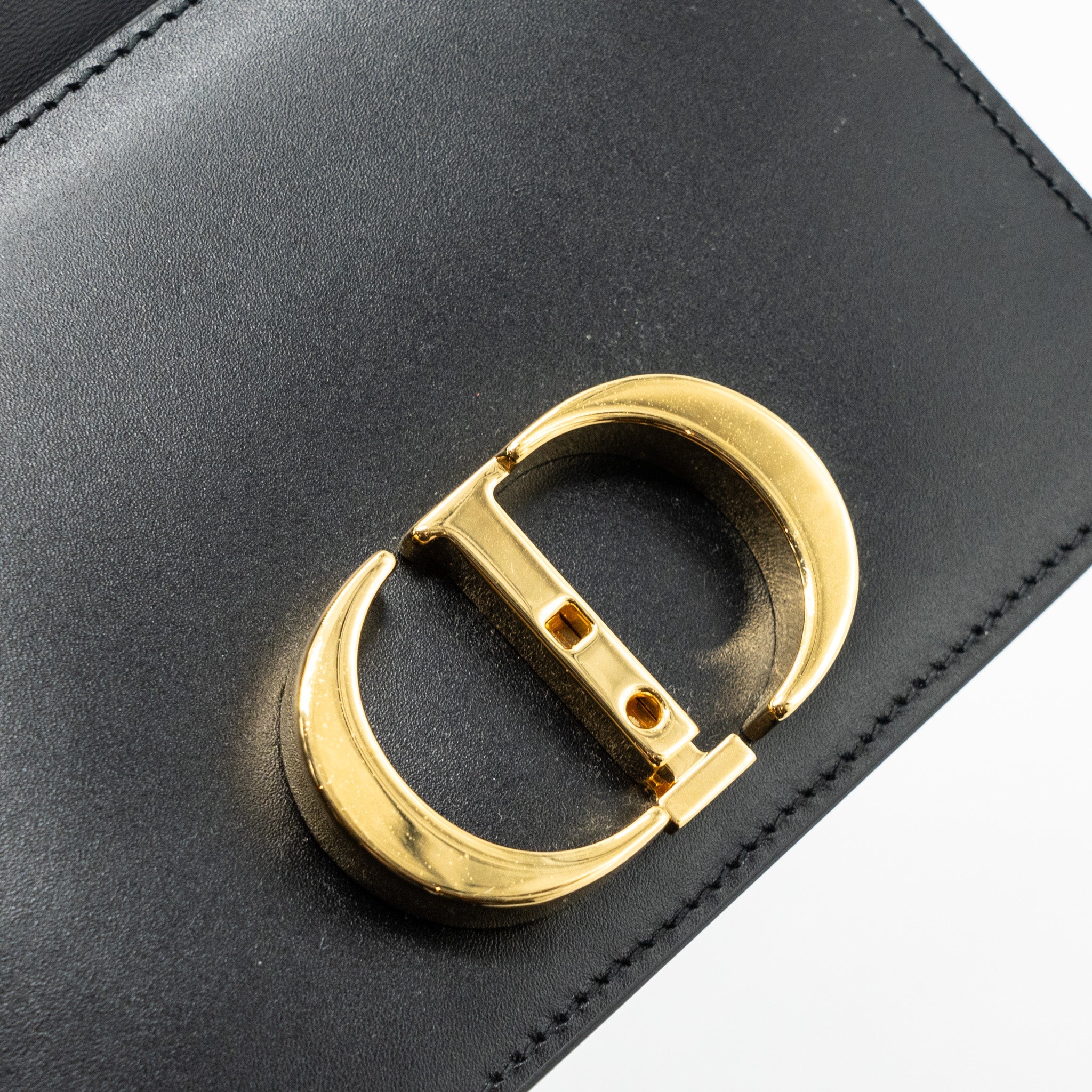 DIOR MICRO 30 MONTAIGNE BAG CALFSKIN BLACK GHW