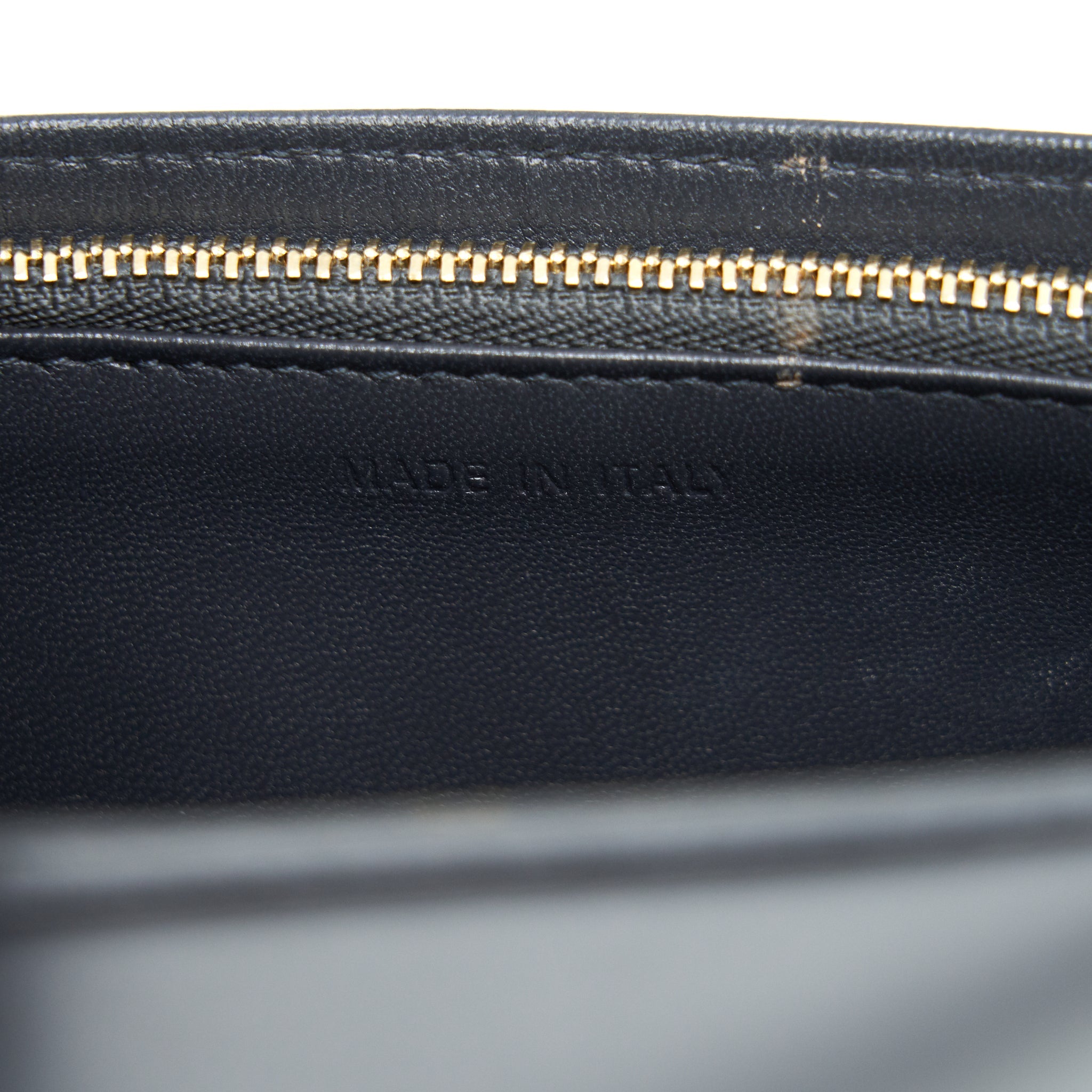 DIOR DIORAMA WALLET ON CHAIN METALLIC GOLD WITH GHW