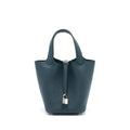 HERMES PICOTIN 18 LOCK BAG 6O VERT CYPRES SHW