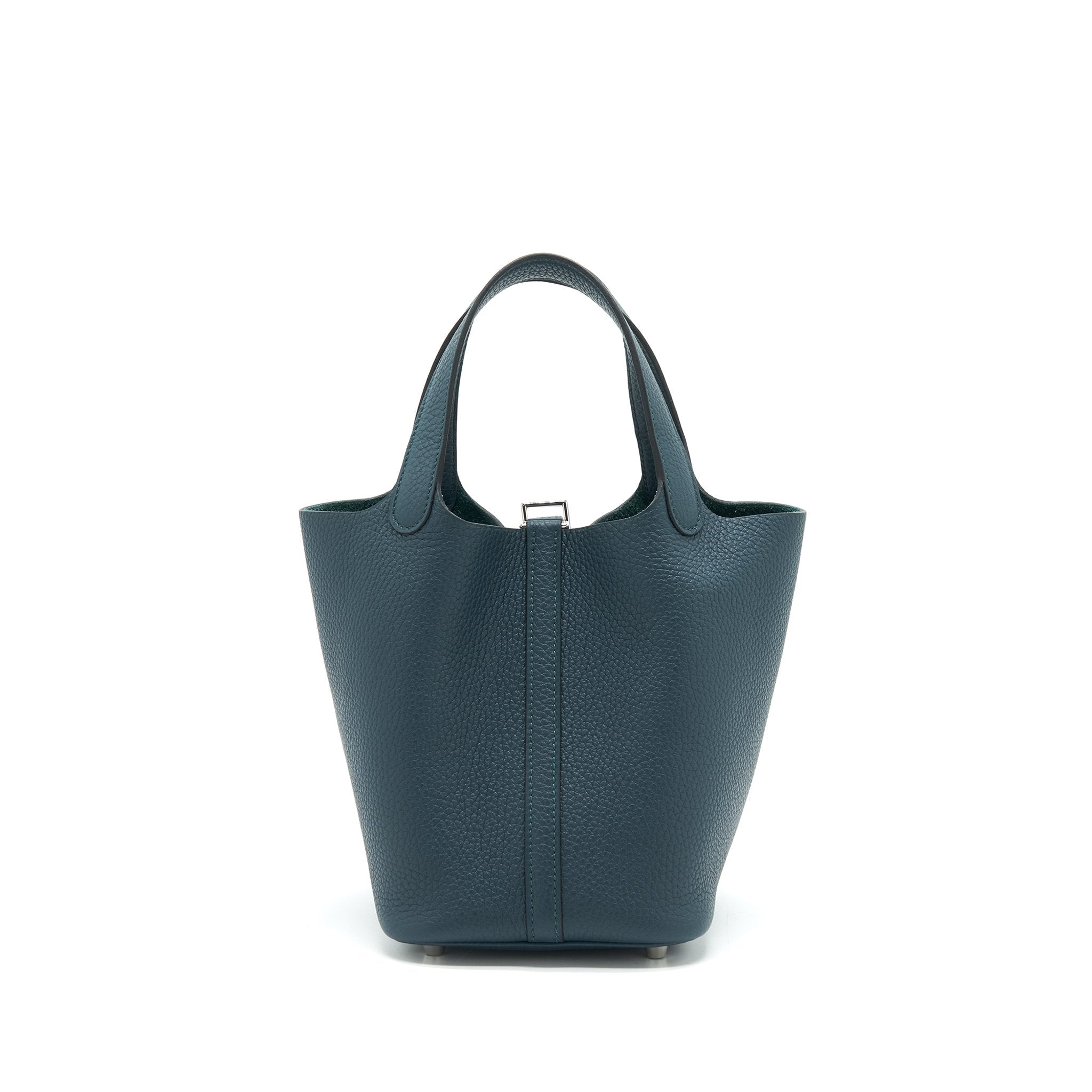 HERMES PICOTIN 18 LOCK BAG 6O VERT CYPRES SHW