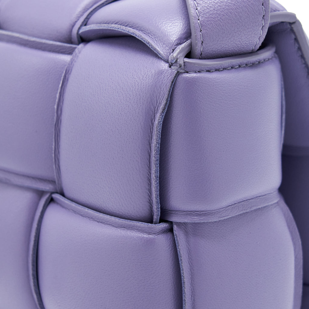 BOTTEGA VENETA PADDED CASSETTE BAG NAPPA LEATHER LAVENDER SHW