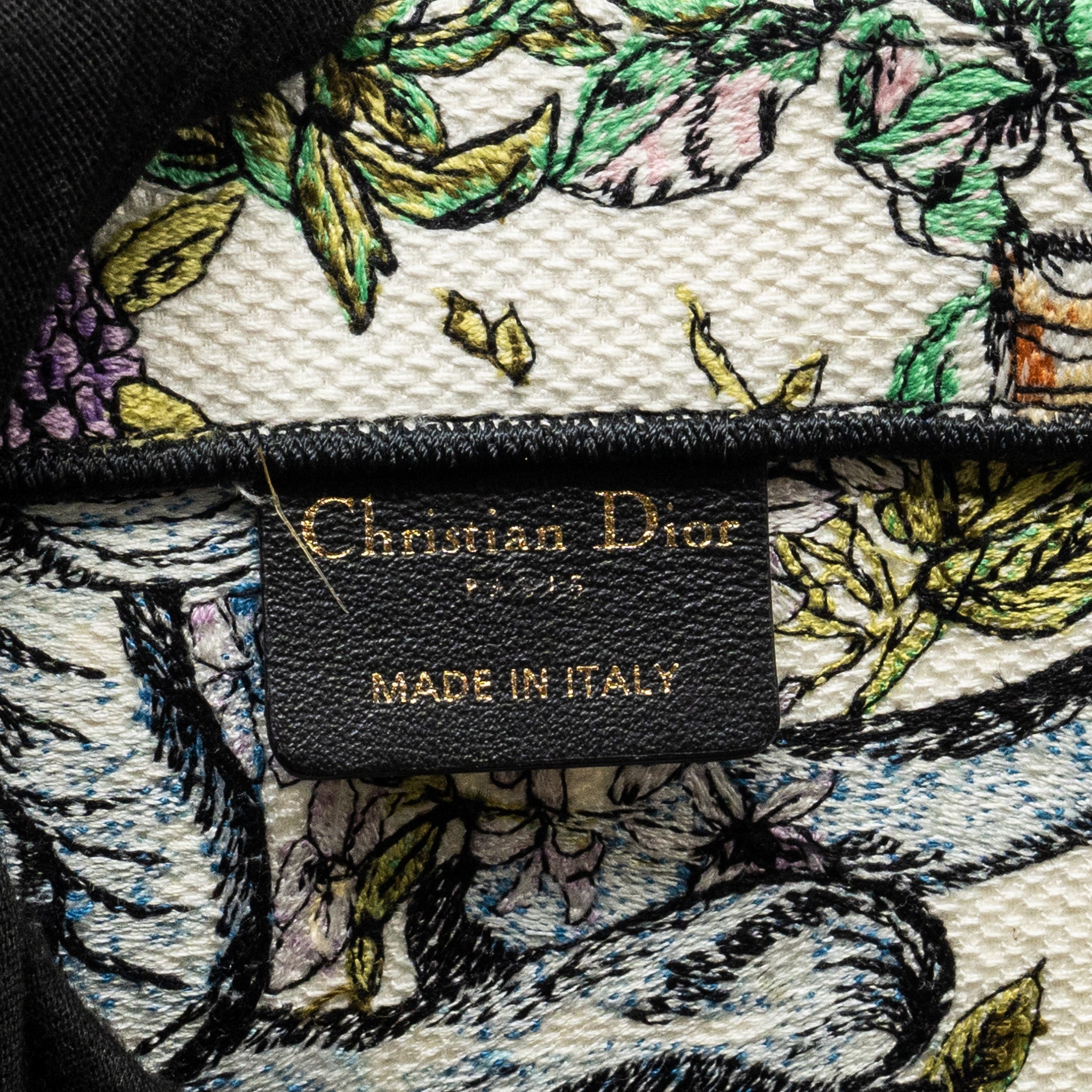 DIOR MEDIUM BOOK TOTE LIMITED CANVAS MULTICOLOUR