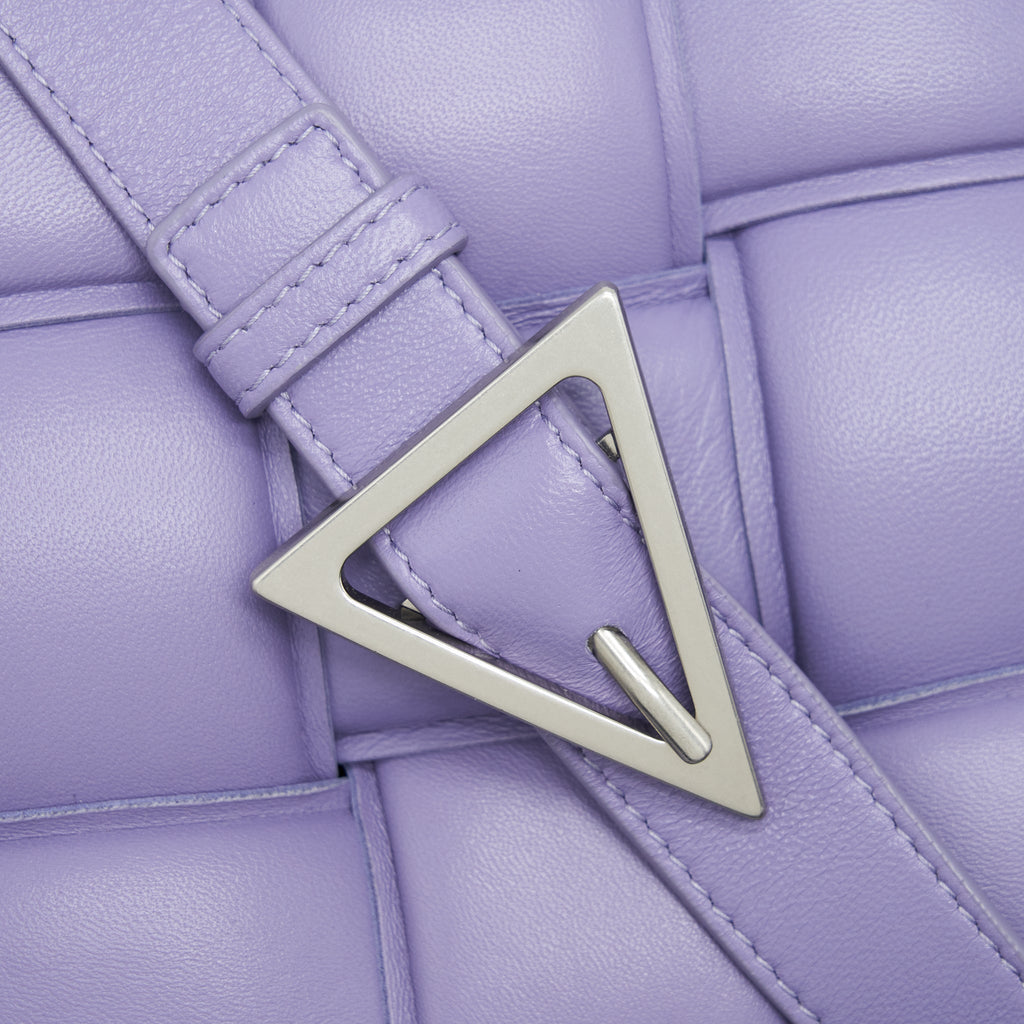 BOTTEGA VENETA PADDED CASSETTE BAG NAPPA LEATHER LAVENDER SHW