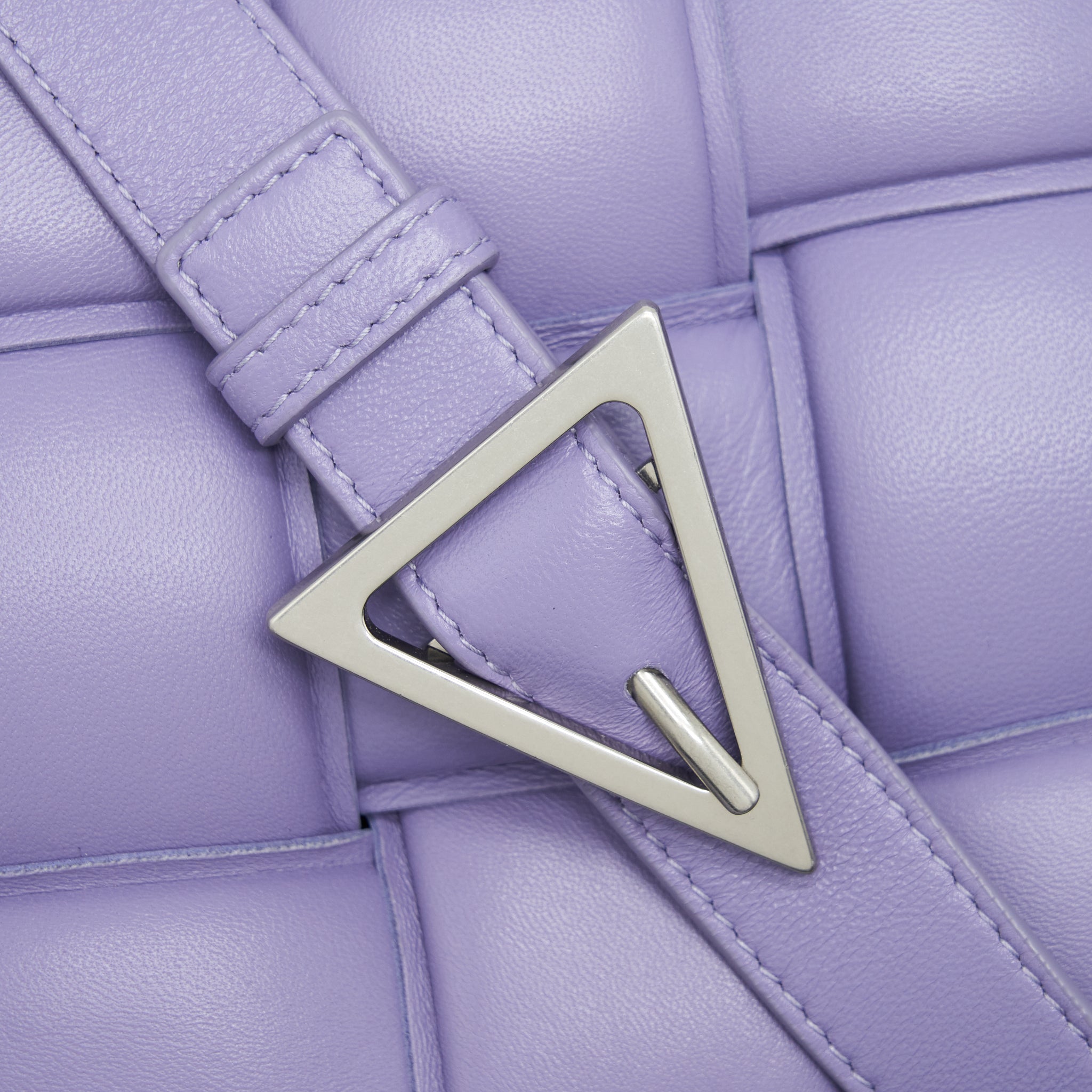 BOTTEGA VENETA PADDED CASSETTE BAG NAPPA LEATHER LAVENDER SHW