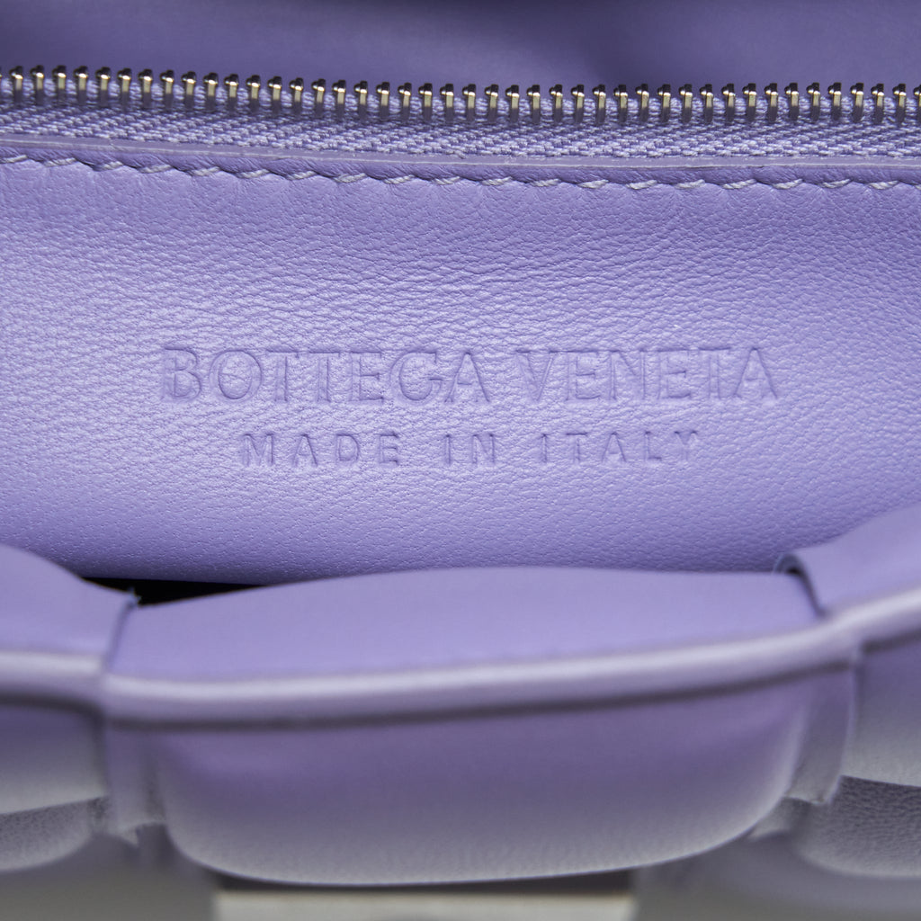 BOTTEGA VENETA PADDED CASSETTE BAG NAPPA LEATHER LAVENDER SHW