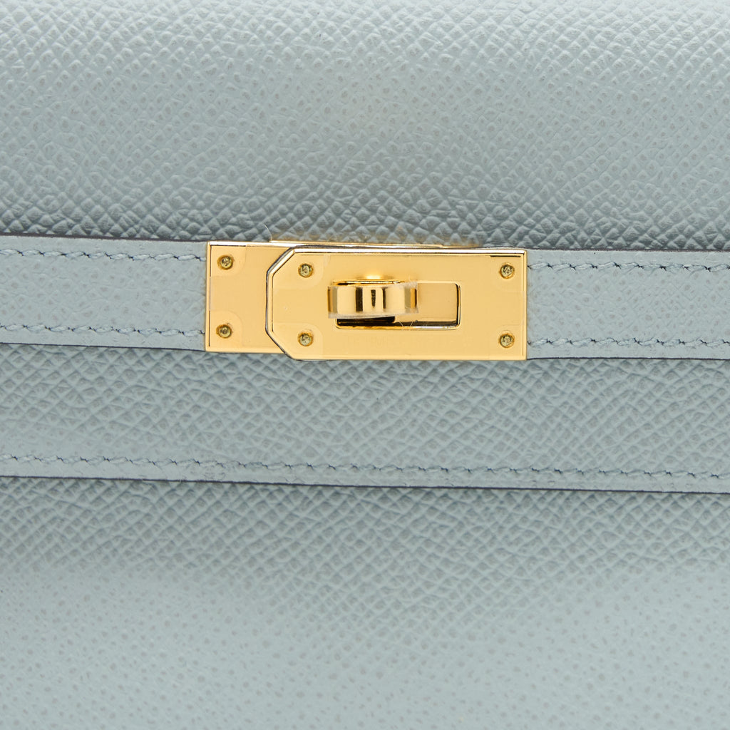 HERMES KELLY TO GO EPSOM BLUE GLACIER GHW