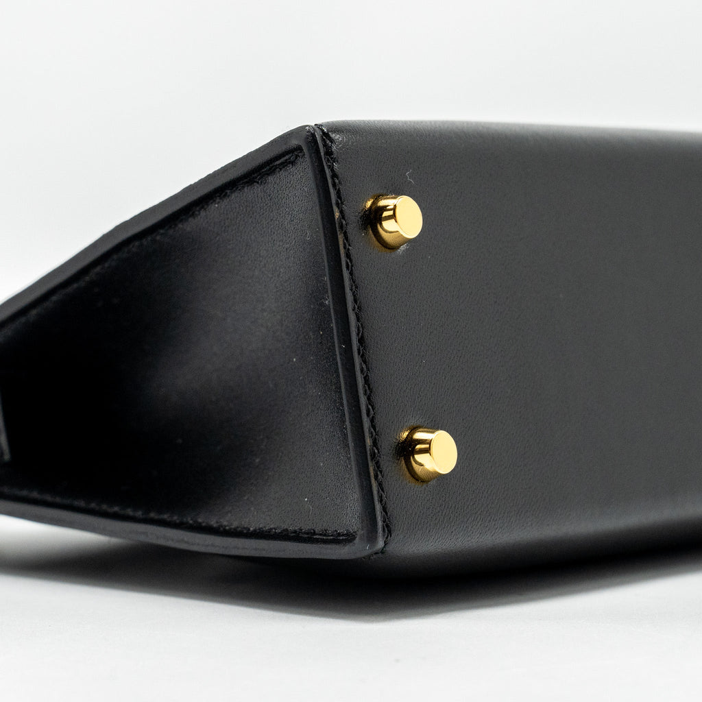 HERMES MINI KELLY TADELAKT BLACK GHW