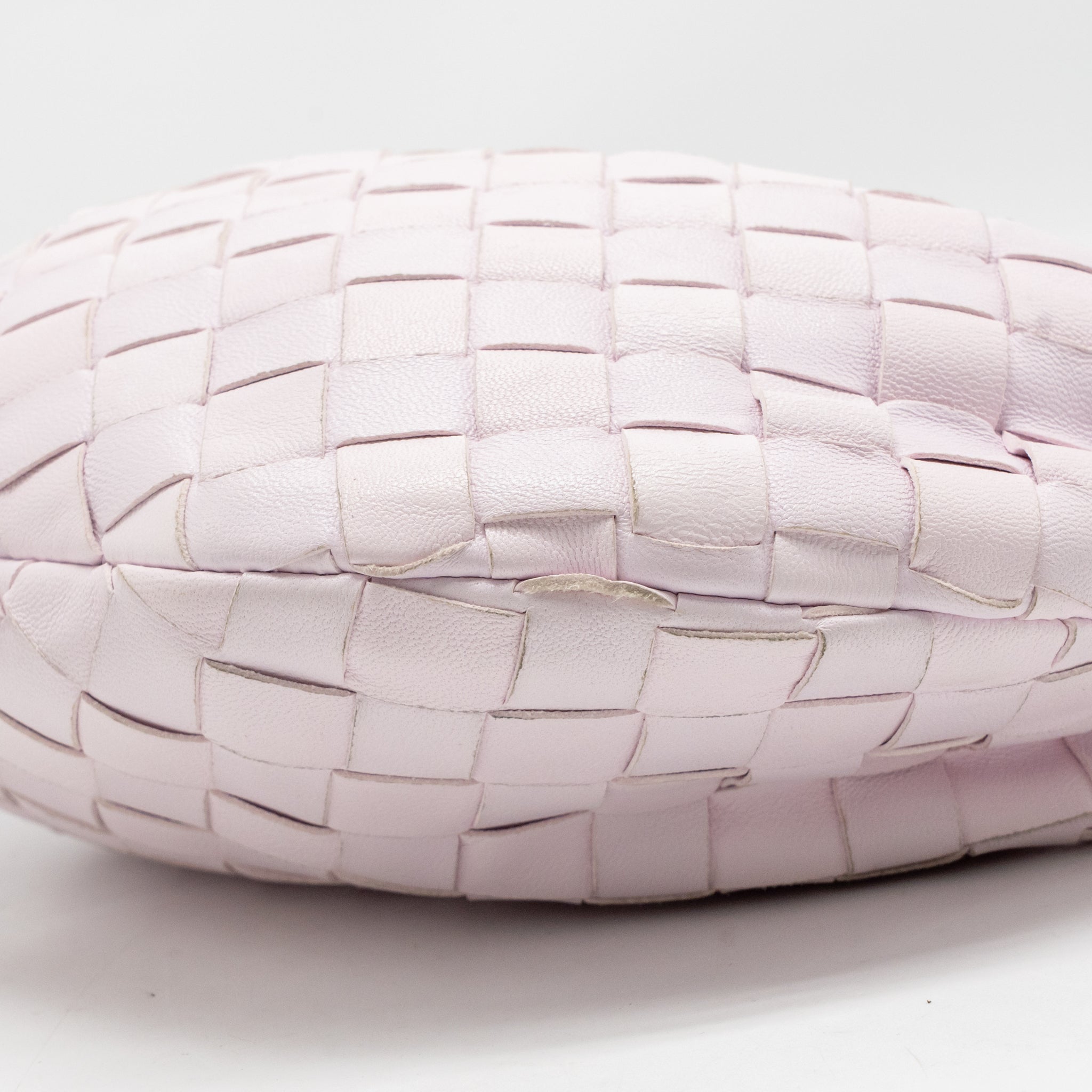 BOTTEGA VENETA MINI JODIE LAMBSKIN LIGHT PINK GHW