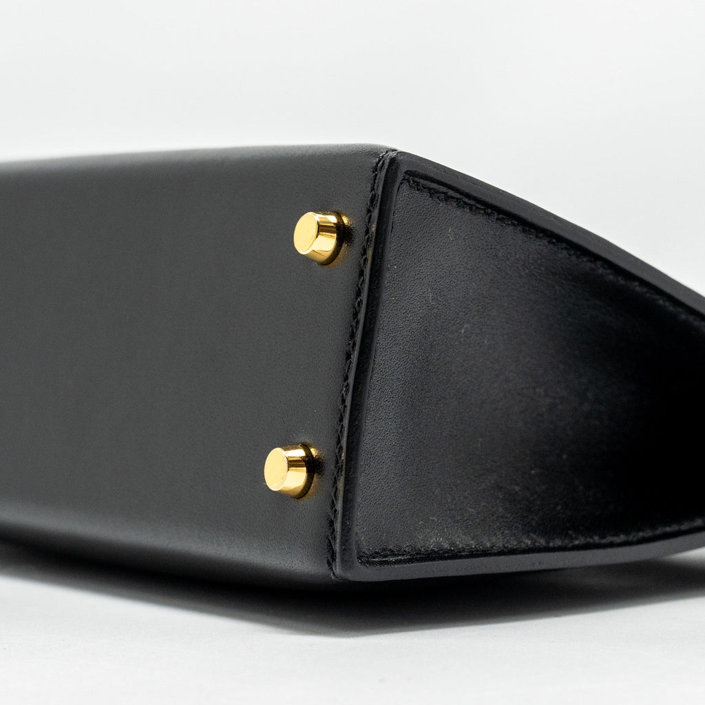 HERMES MINI KELLY TADELAKT BLACK GHW