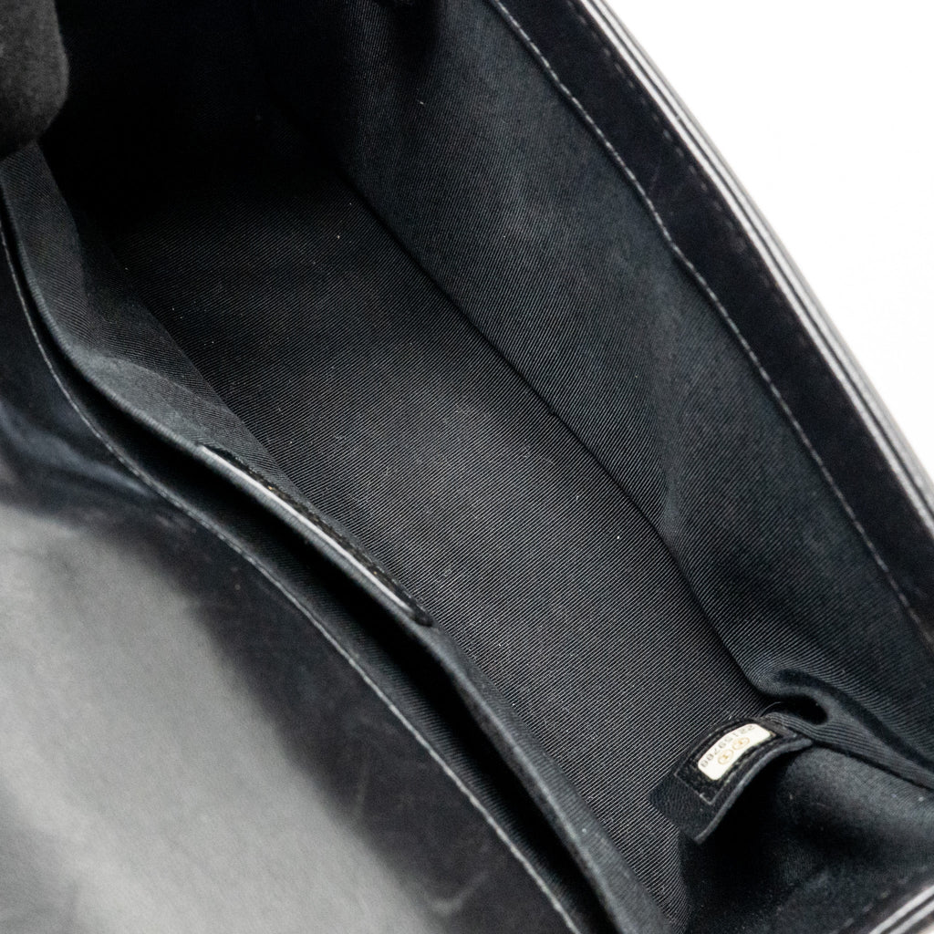 CHANEL MEDIUM BOY BAG LAMBSKIN BLACK GHW