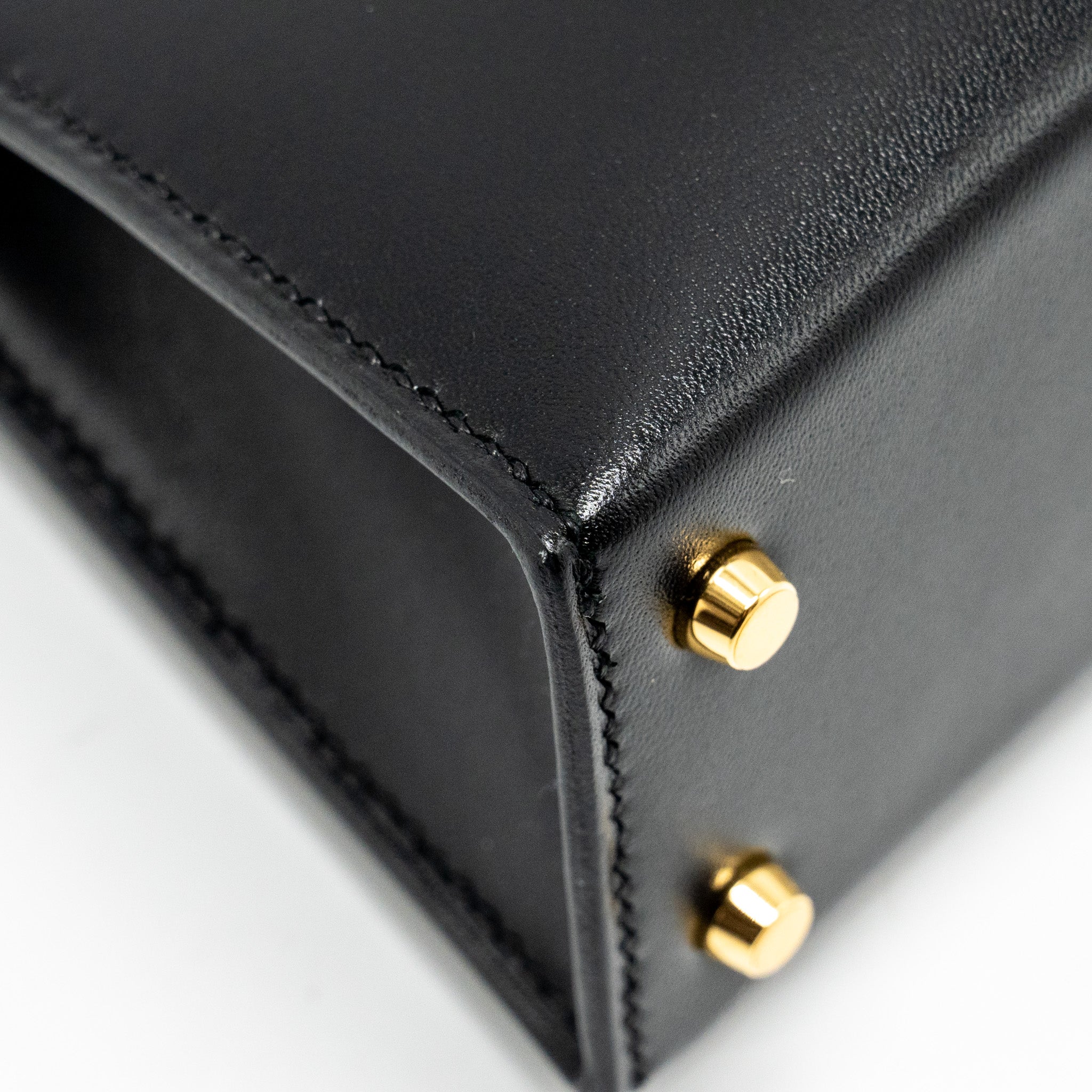 HERMES MINI KELLY TADELAKT BLACK GHW