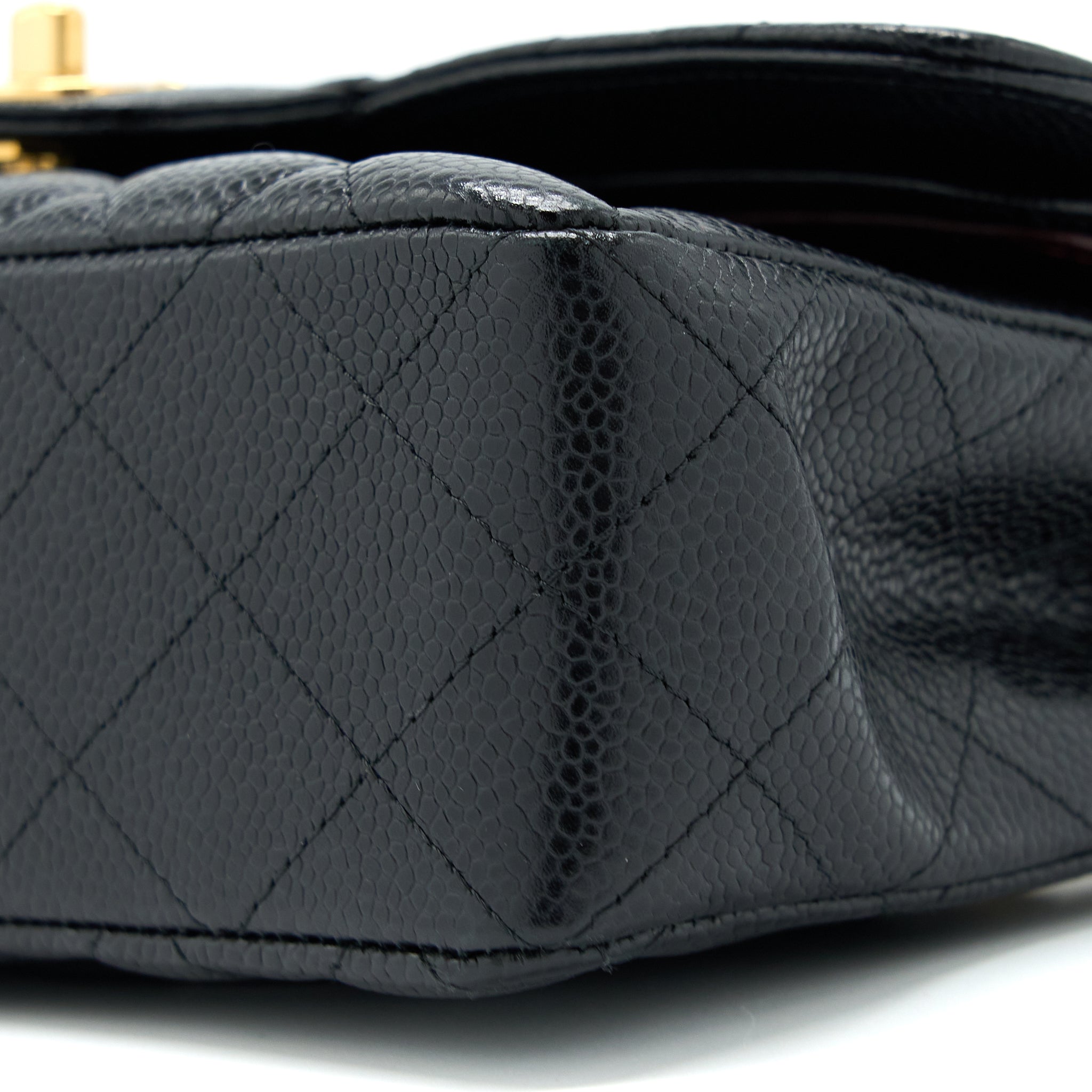 CHANEL SMALL CLASSIC DOUBLE FLAP BAG CAVIAR BLACK GHW